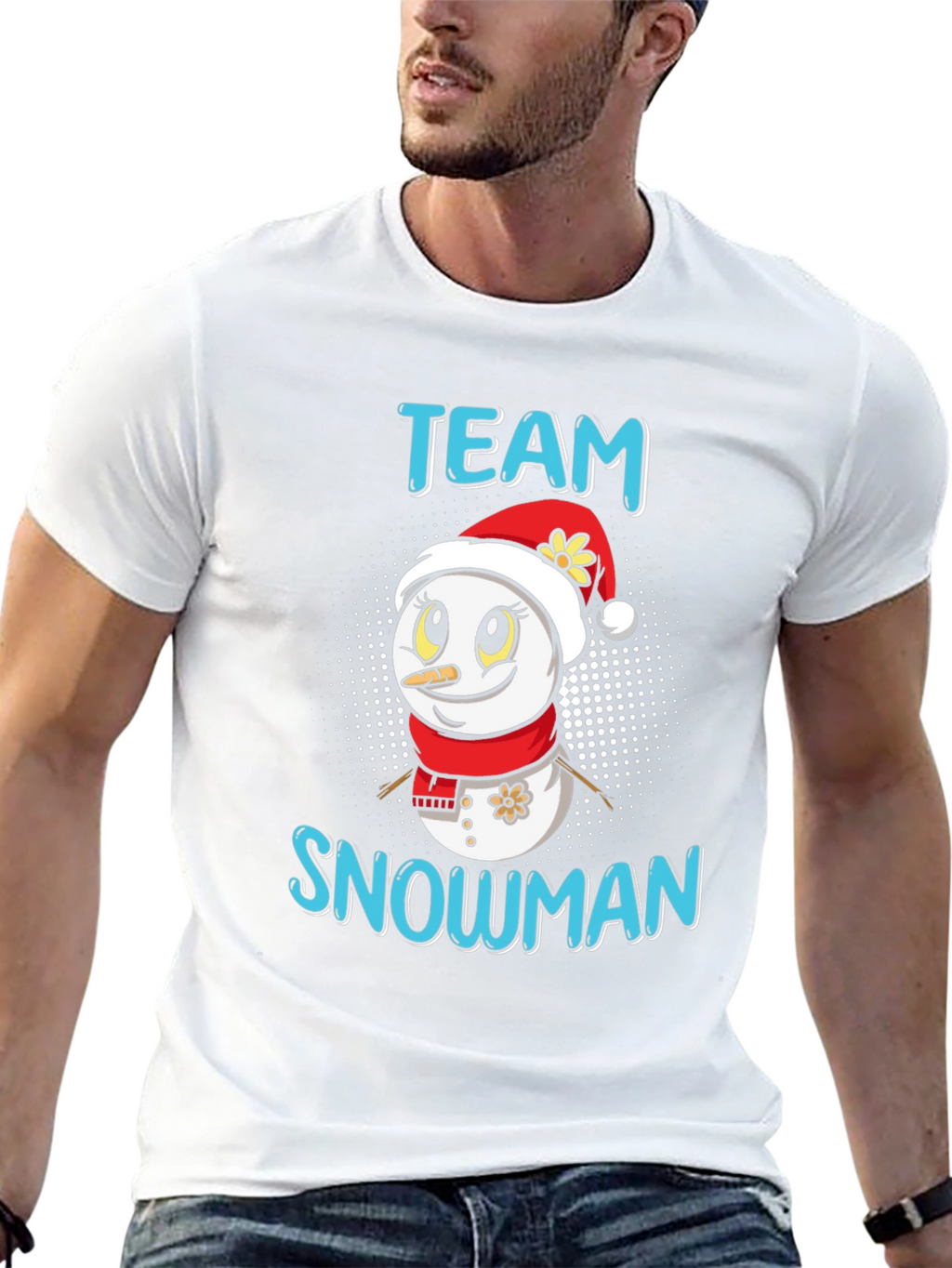 Team Snowman Holiday Graphic Tee