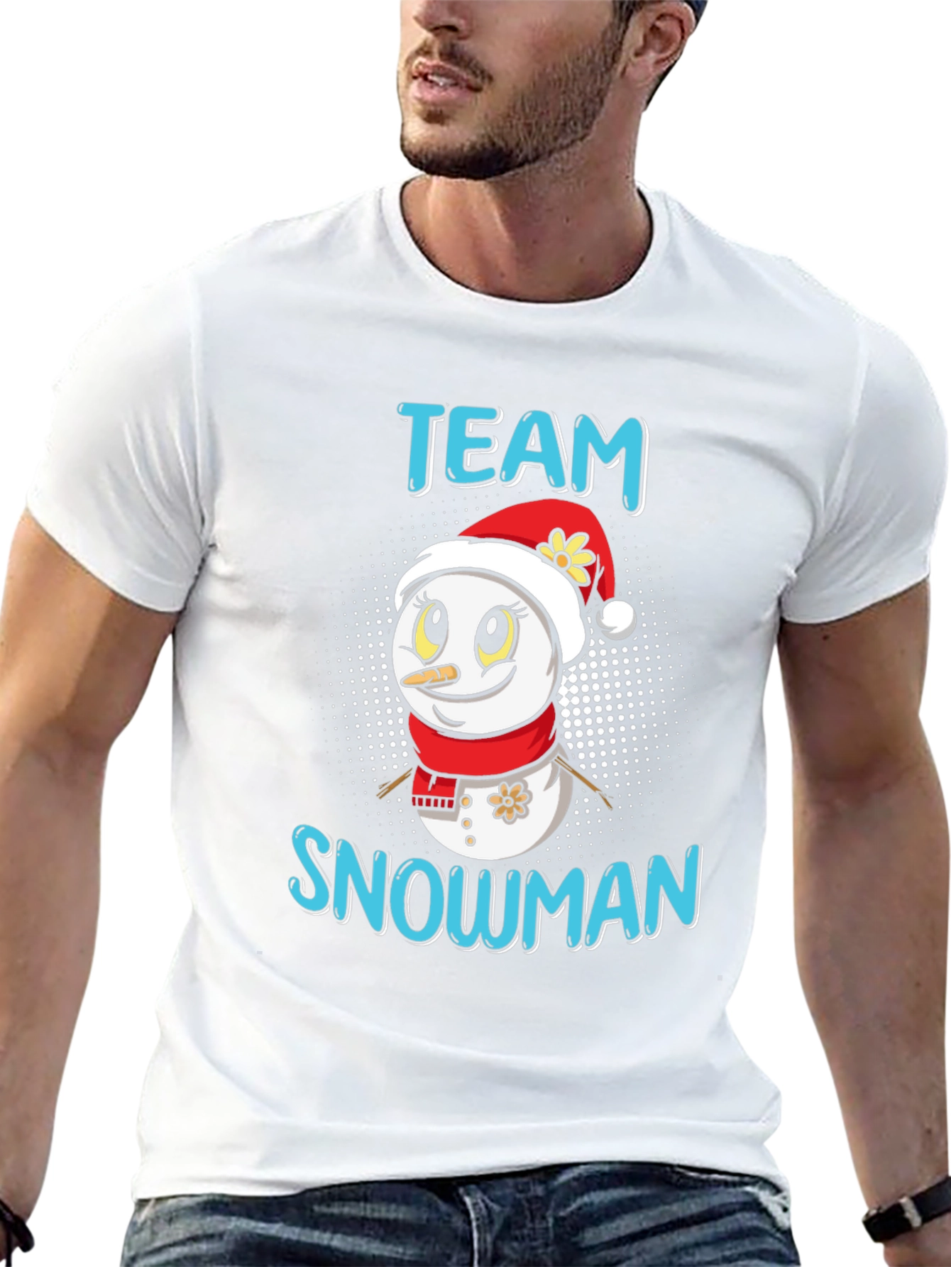 Team Snowman Holiday Graphic Tee