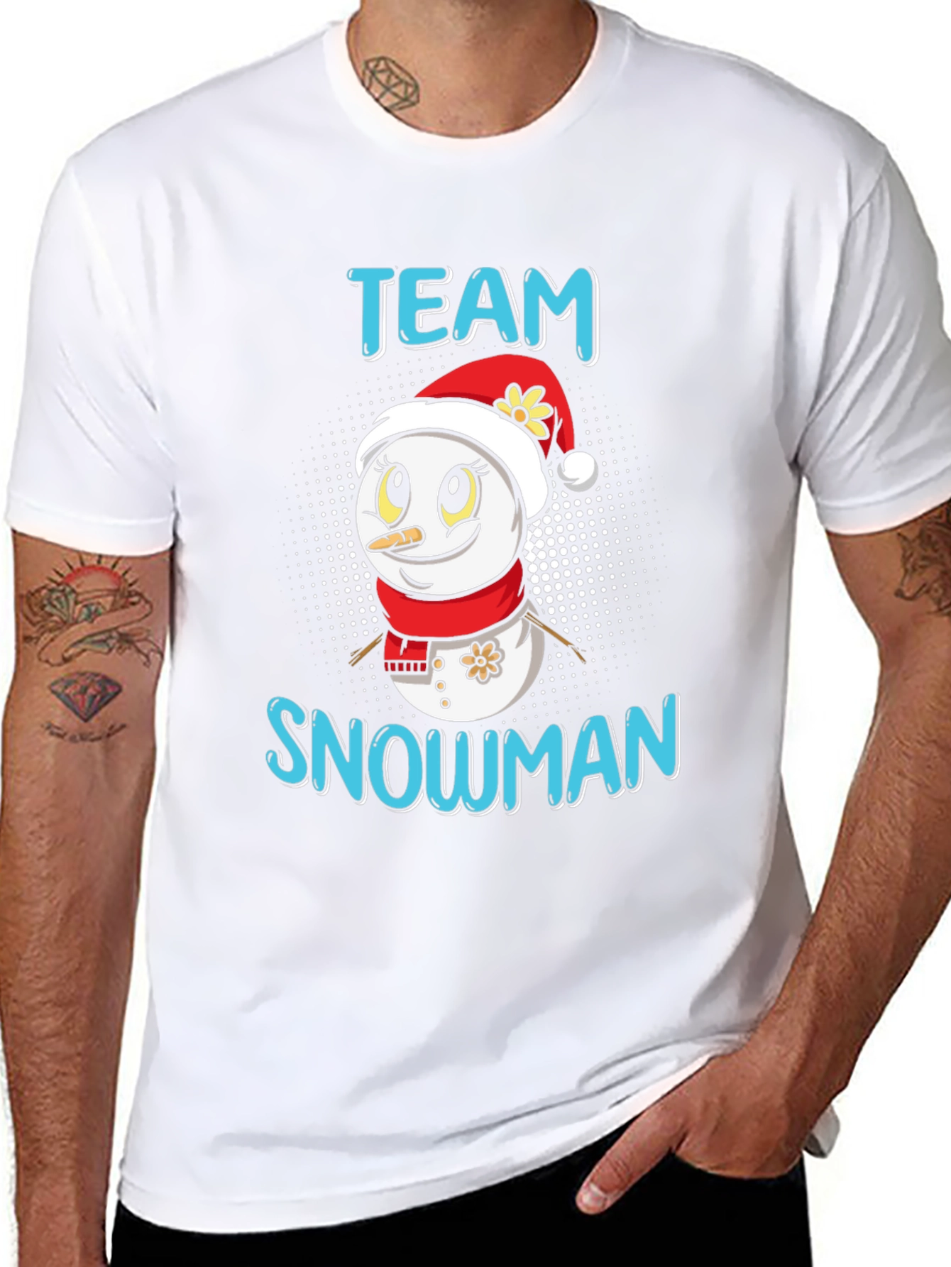 Team Snowman Holiday Graphic Tee