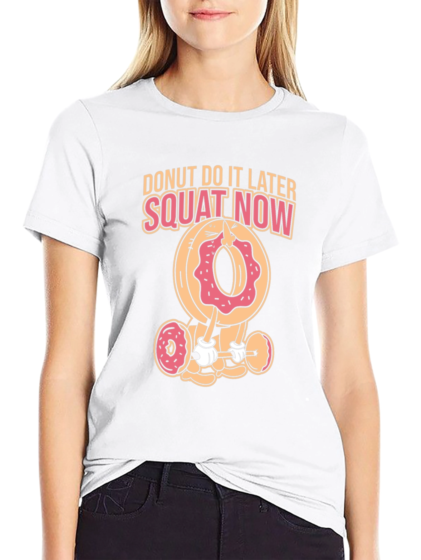 Donut Squat Now Black T-Shirt