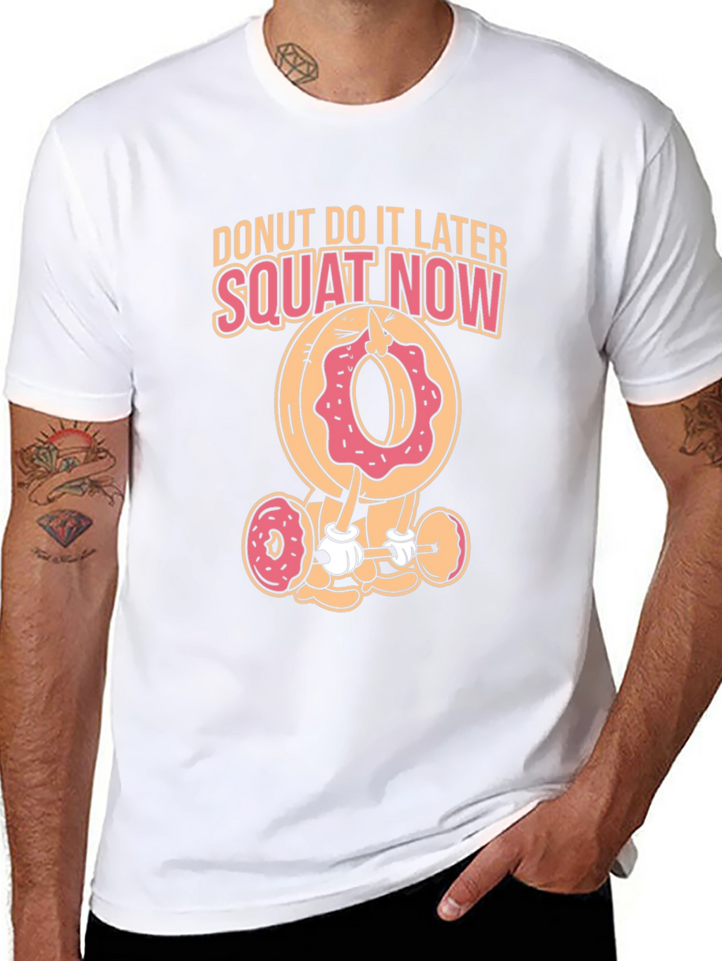 Donut Squat Now Black T-Shirt