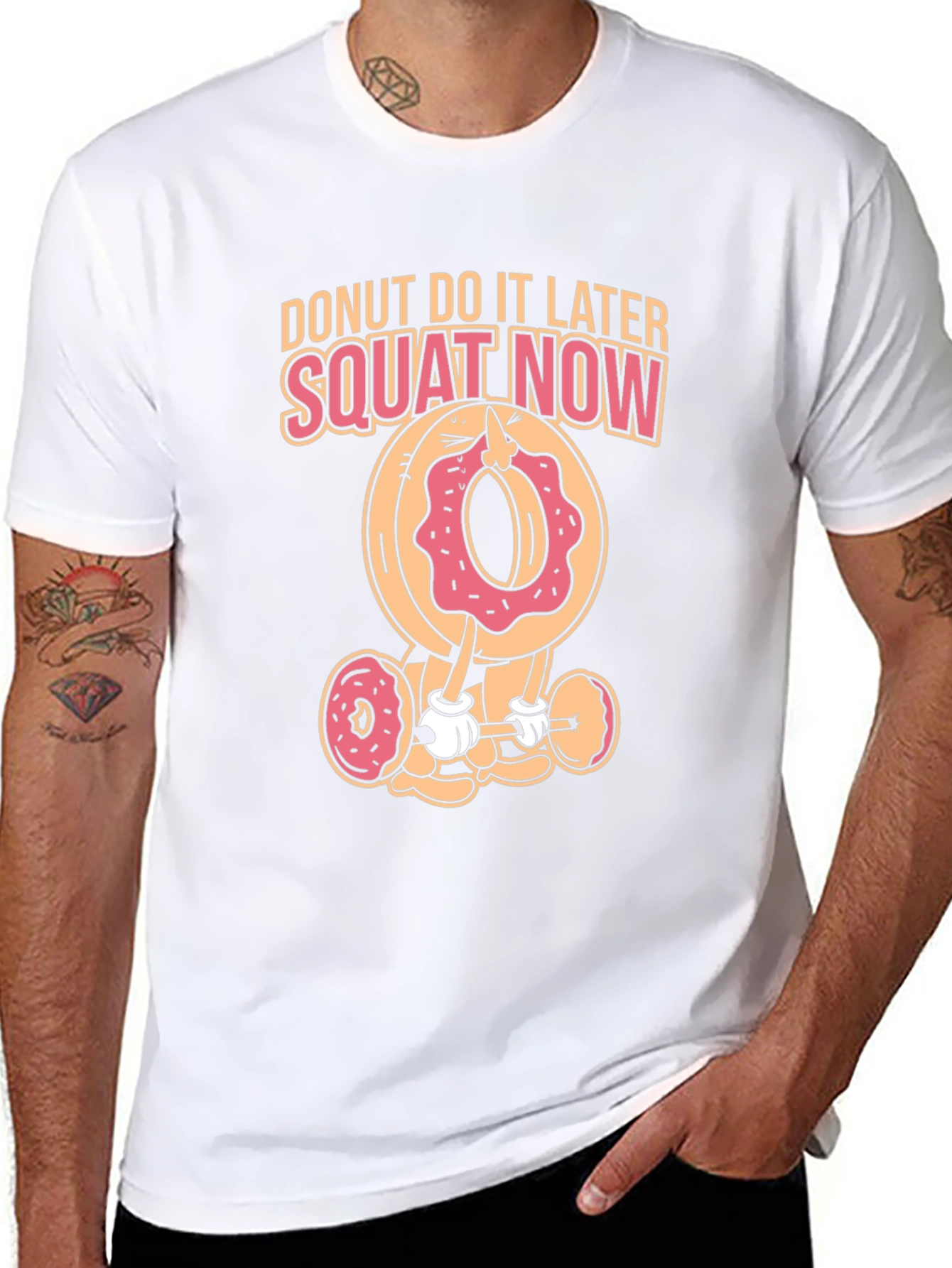 Donut Squat Now Black T-Shirt