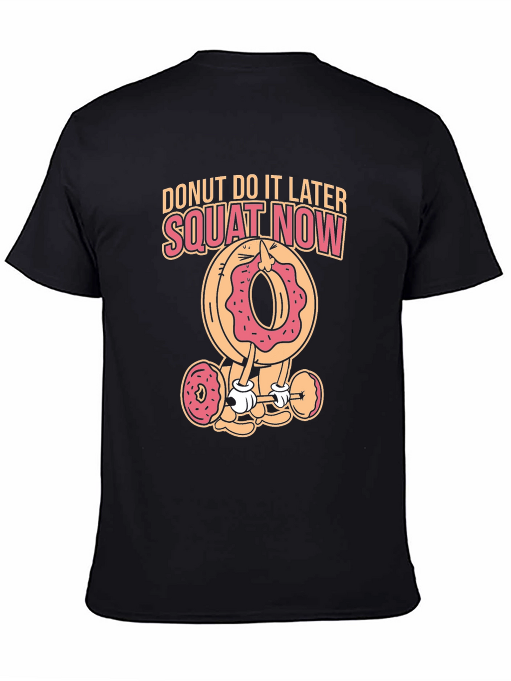 Donut Squat Now Black T-Shirt