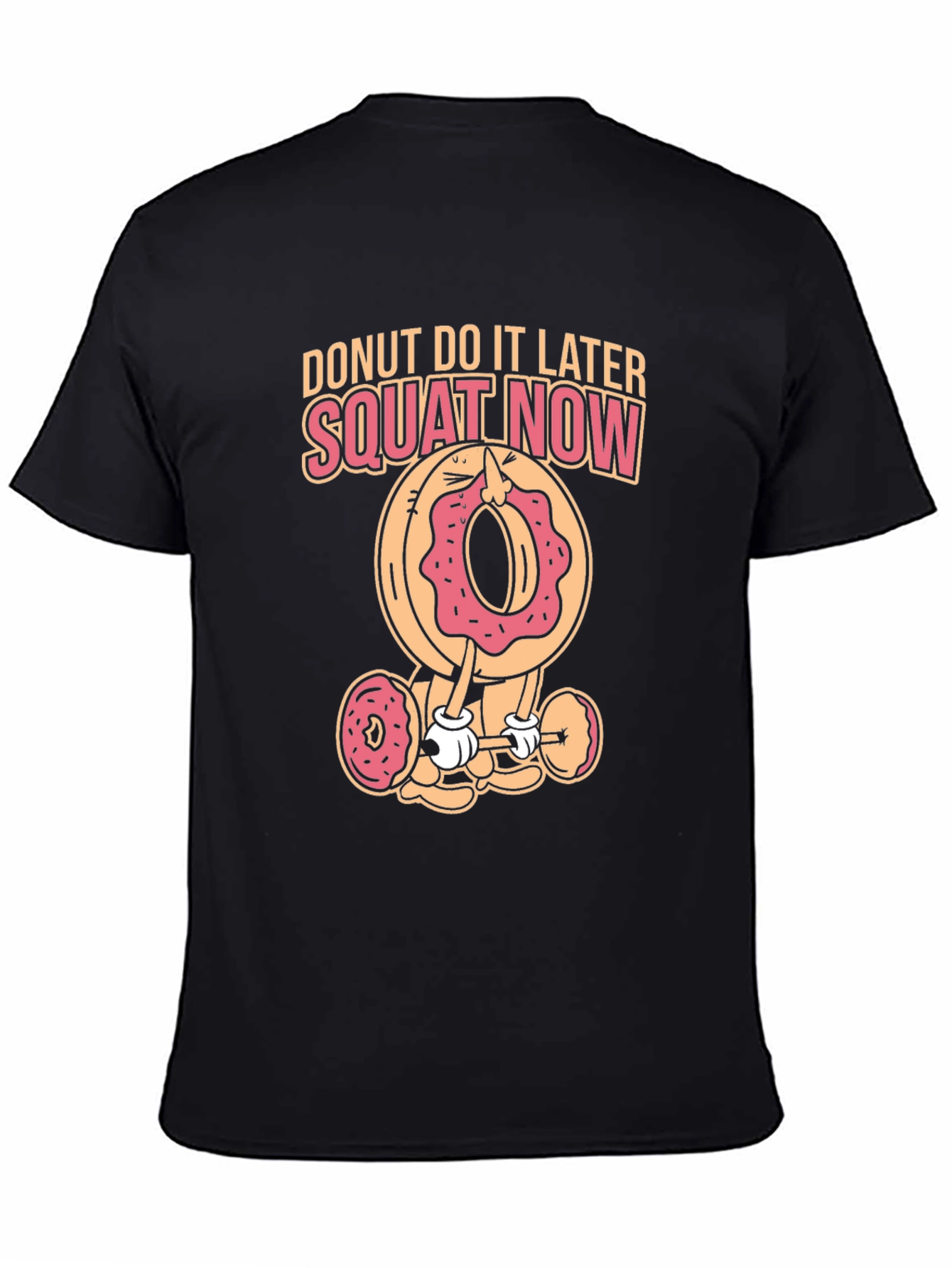 Donut Squat Now Black T-Shirt