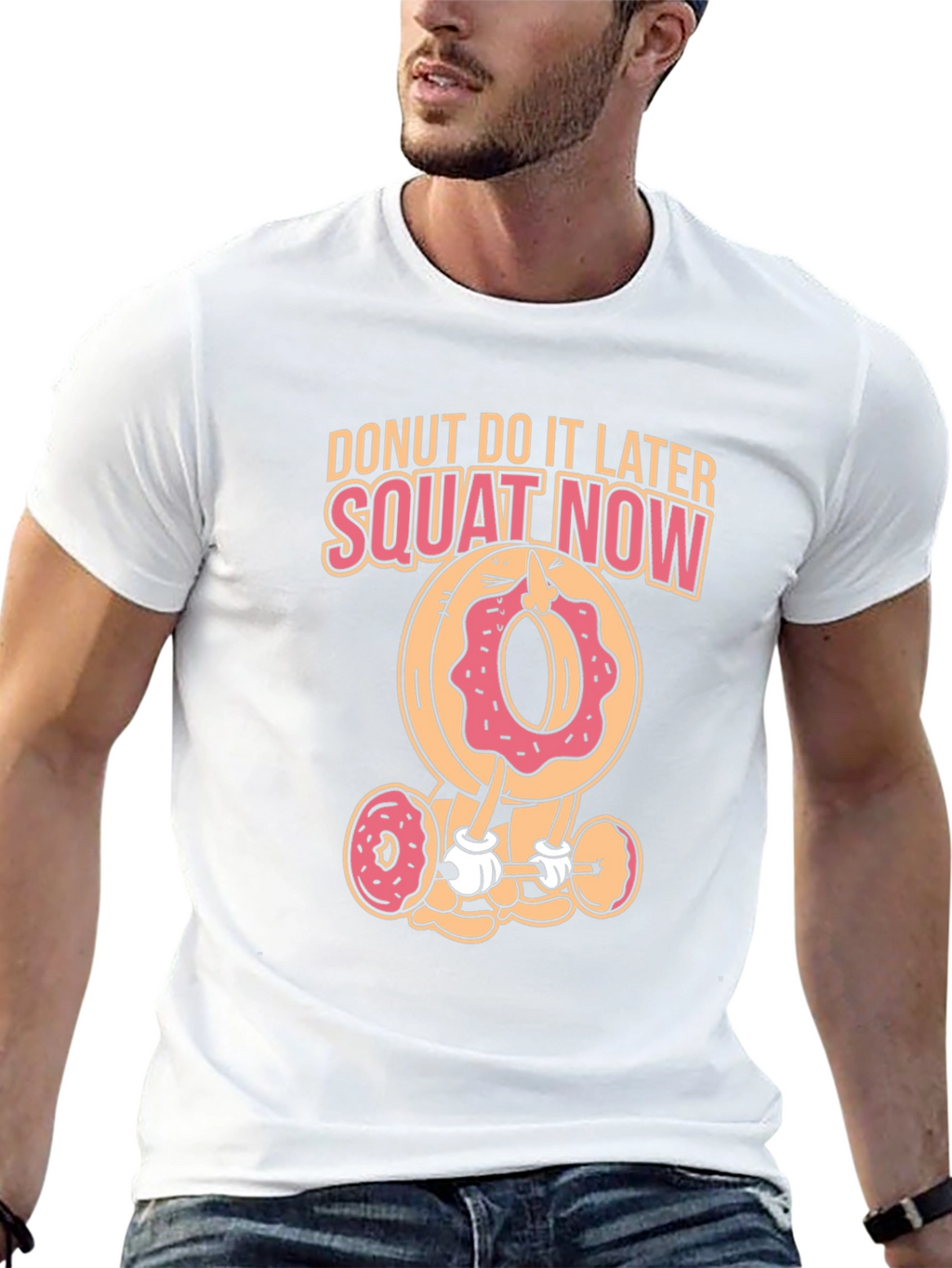Donut Squat Now Black T-Shirt