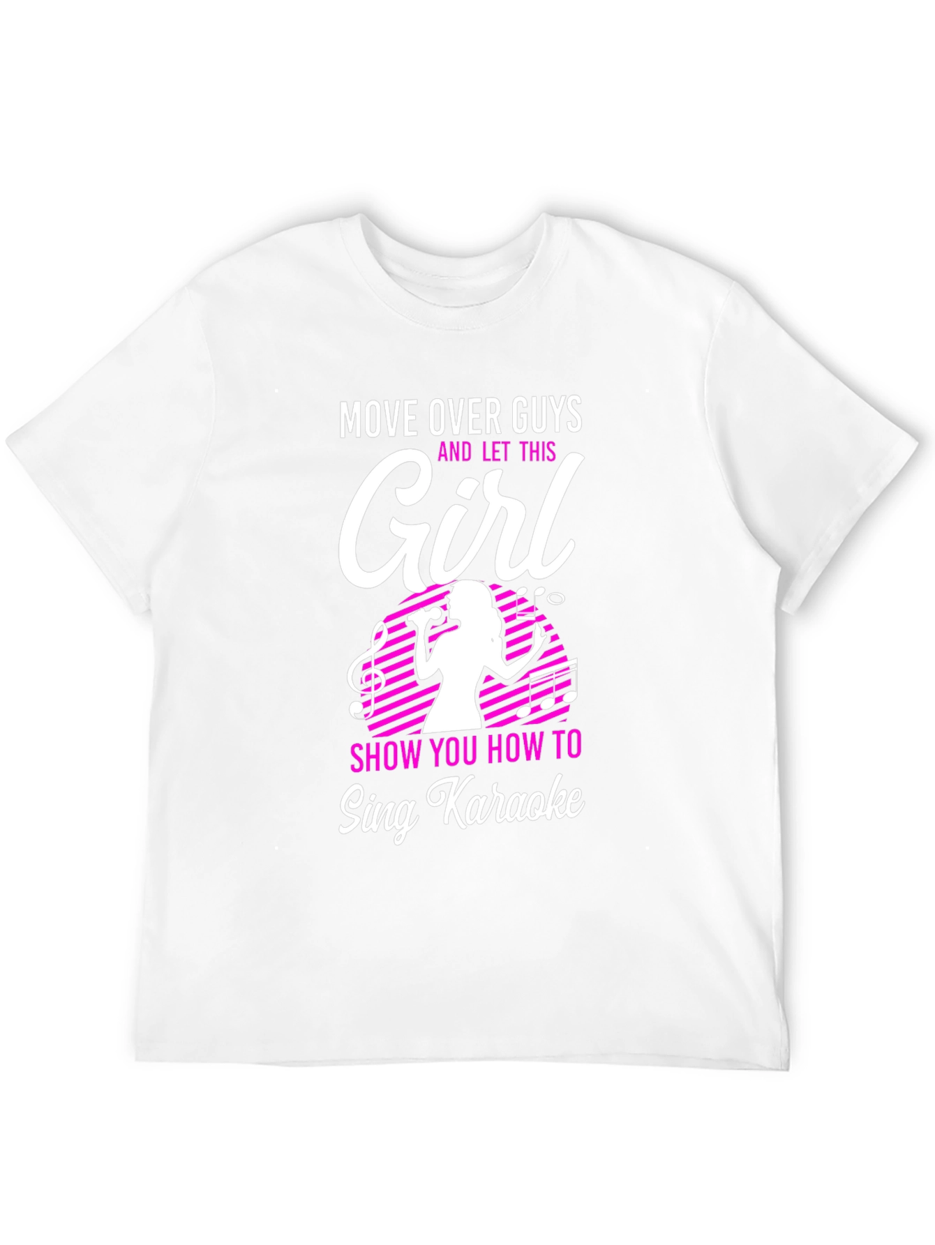 Karaoke Girl Graphic T-Shirt - Sing Your Heart Out!