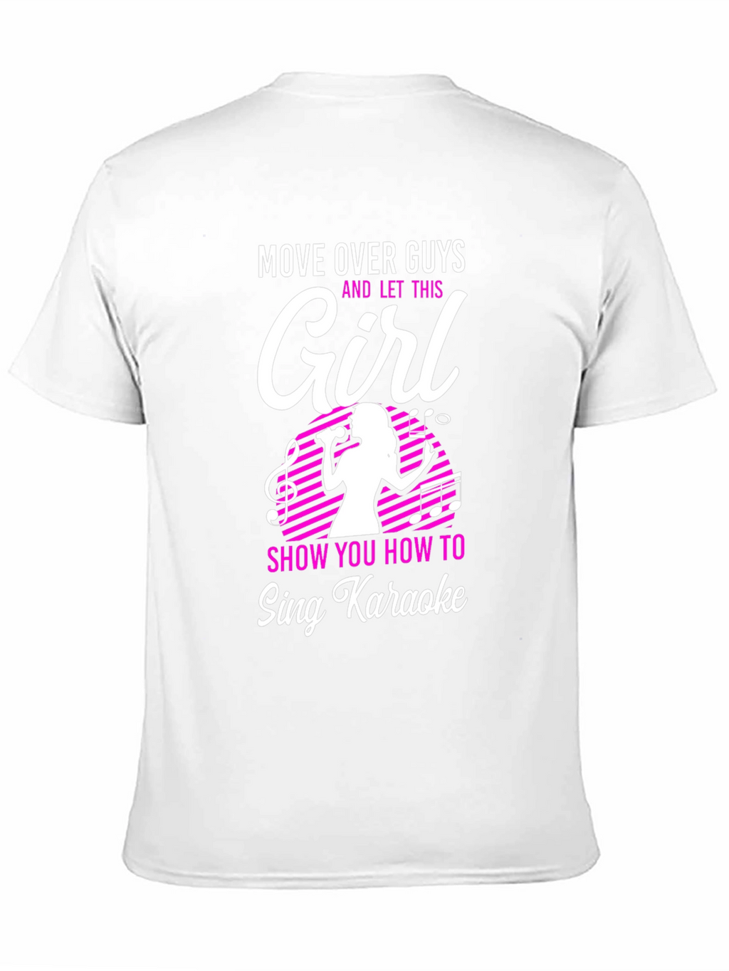 Karaoke Girl Graphic T-Shirt - Sing Your Heart Out!