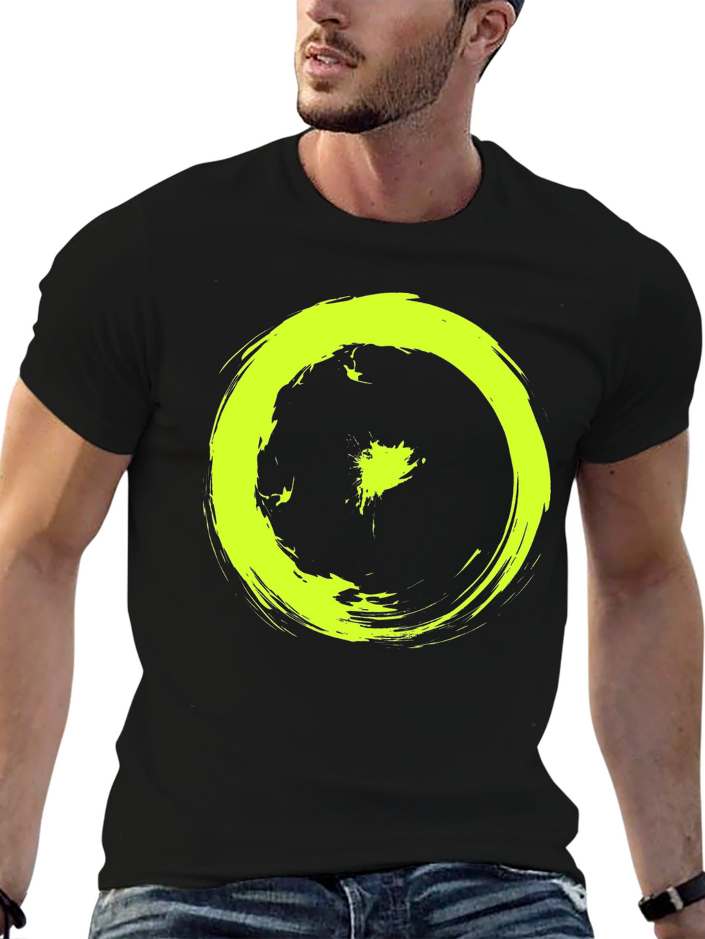 Enso Circle Graphic Tee - Black Casual Shirt