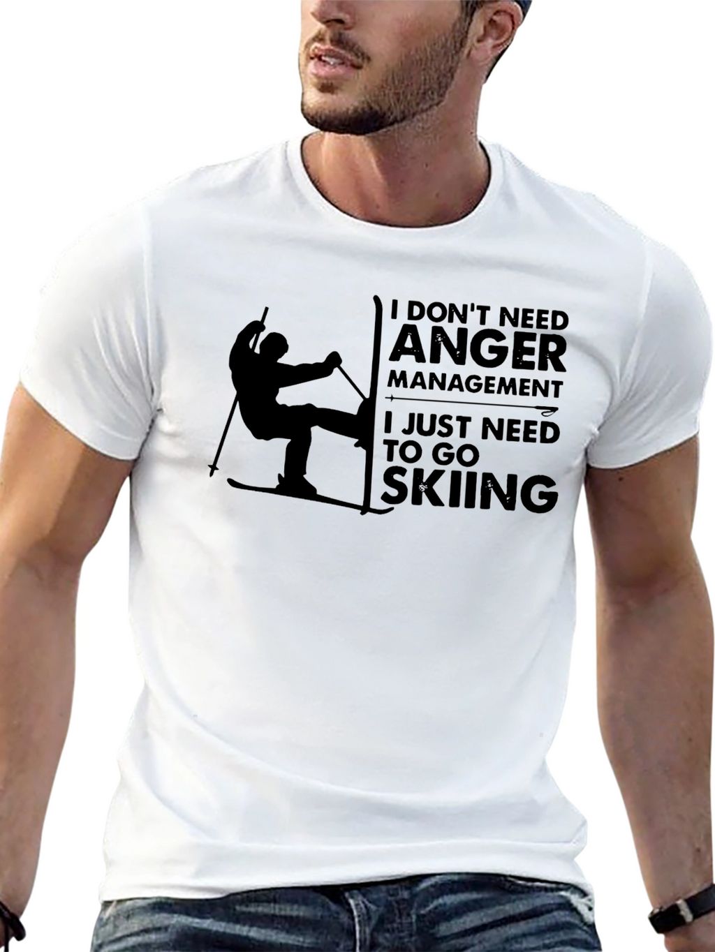 Funny Skiing T-Shirt: I Dont Need Anger Management