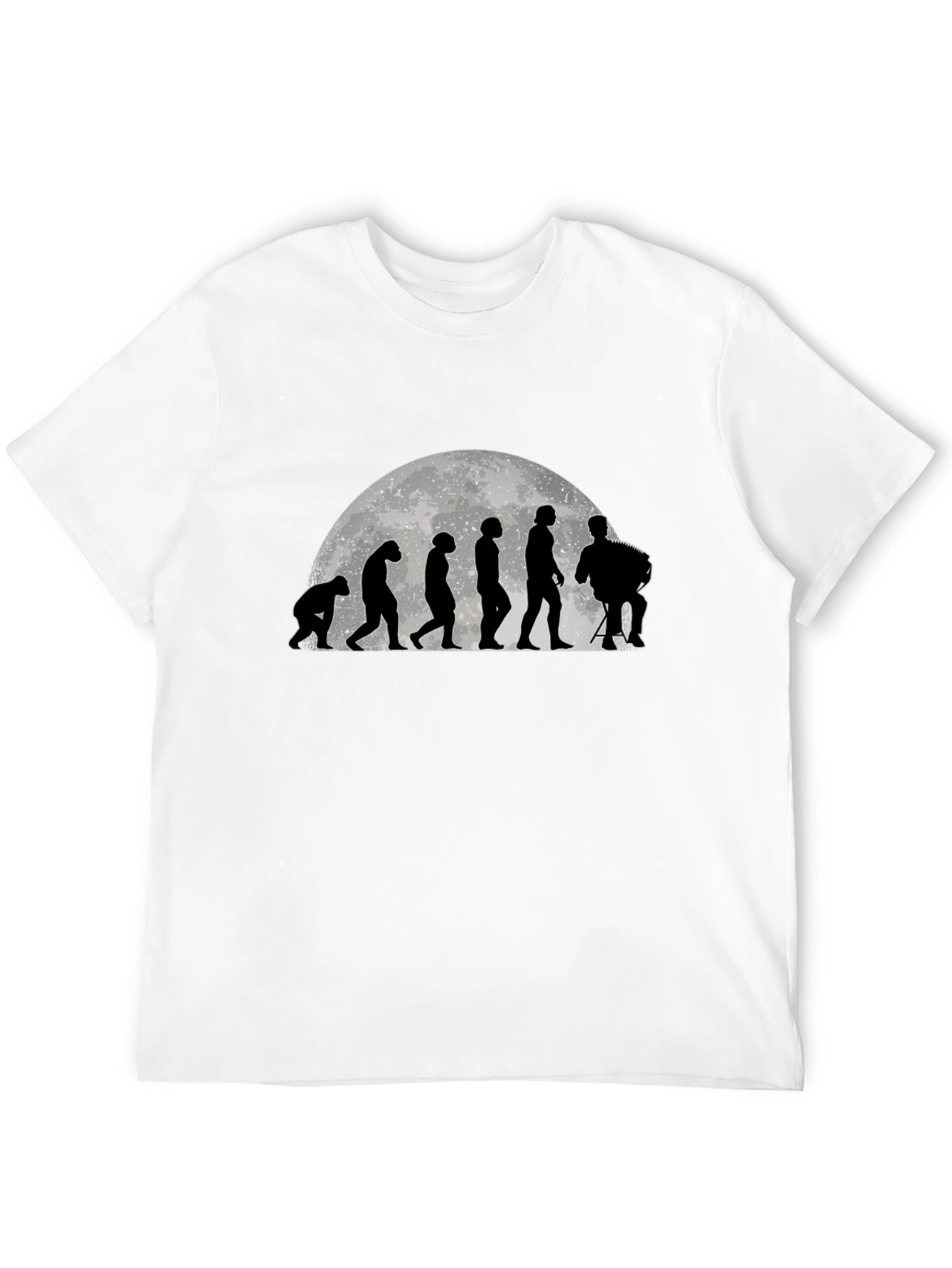 Evolution of Accordion Player T-Shirt