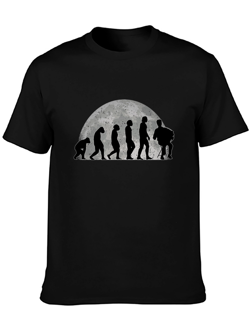 Evolution of Accordion Player T-Shirt