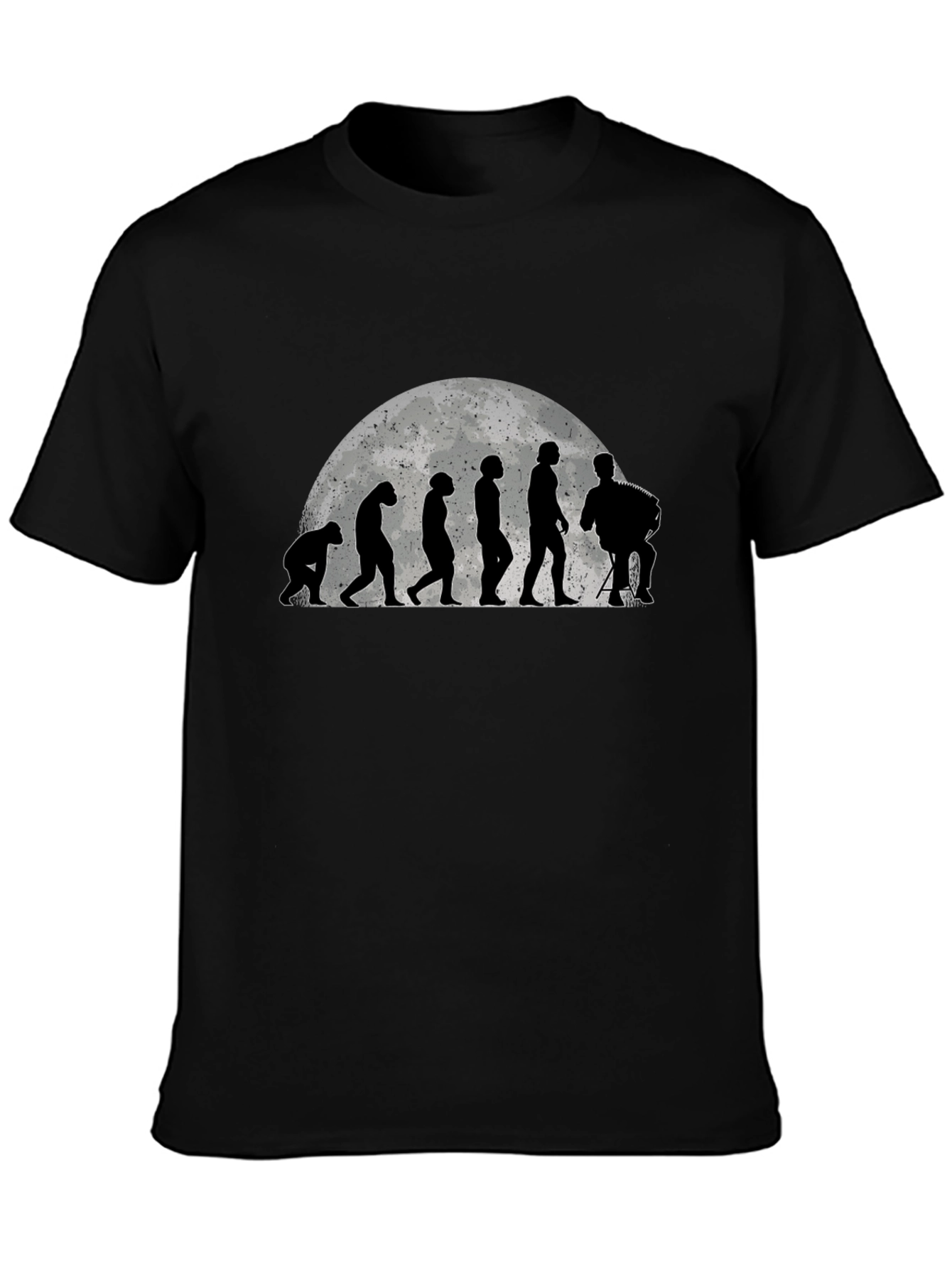 Evolution of Accordion Player T-Shirt
