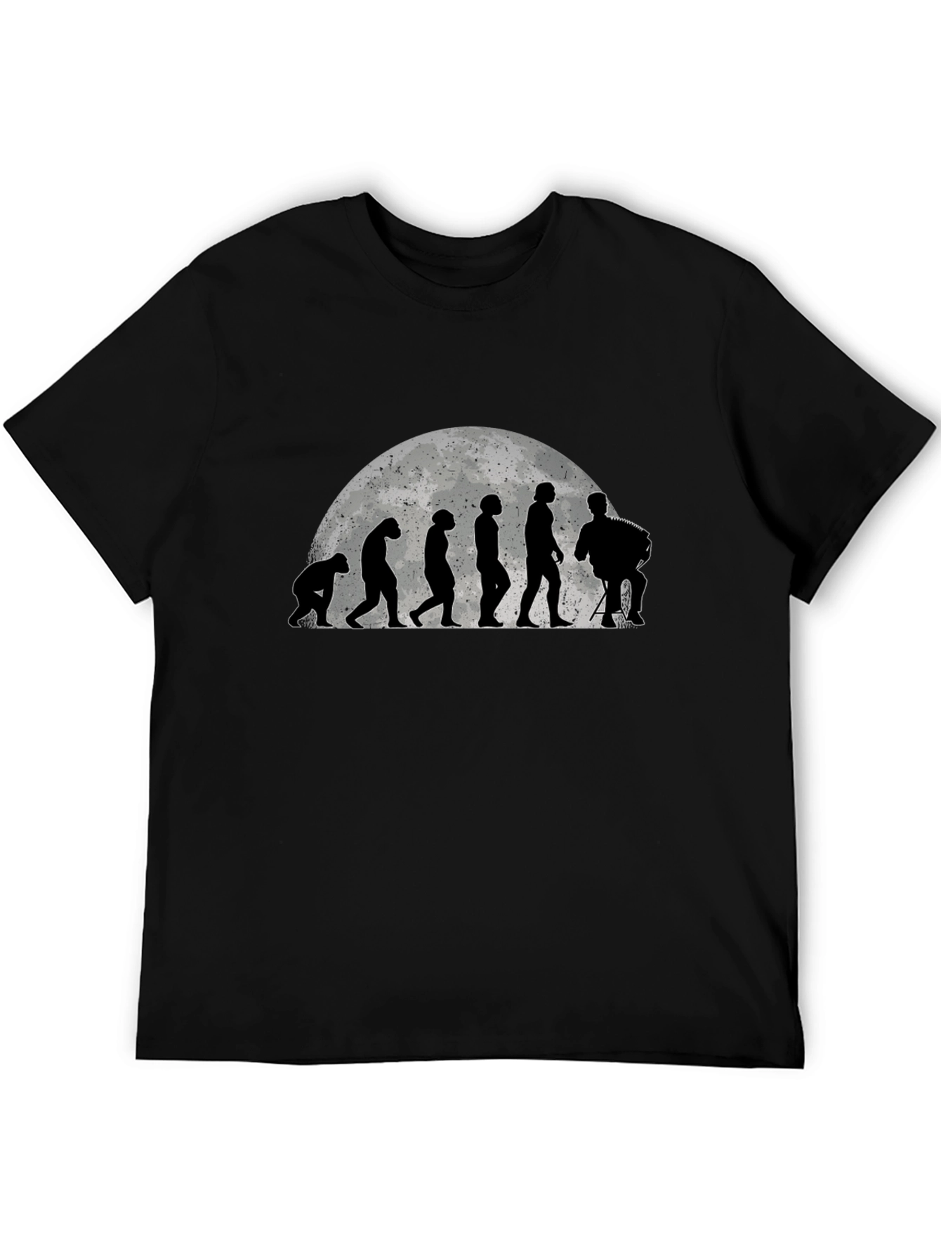 Evolution of Accordion Player T-Shirt