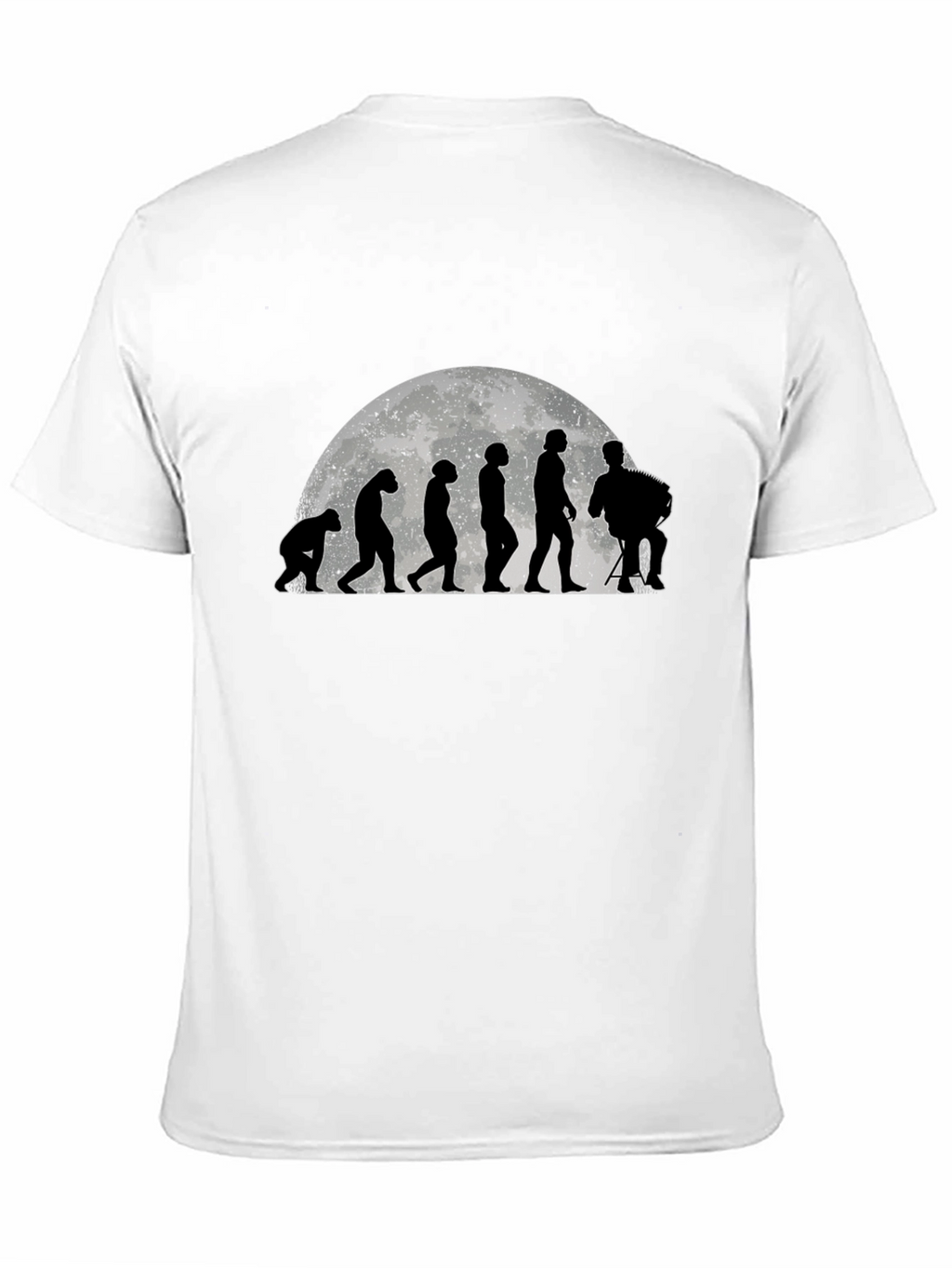 Evolution of Accordion Player T-Shirt