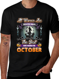 Halloween October Birthday Witch T-Shirt