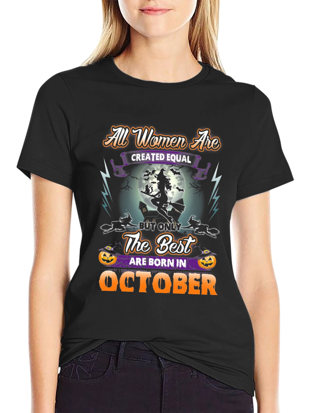 Halloween October Birthday Witch T-Shirt