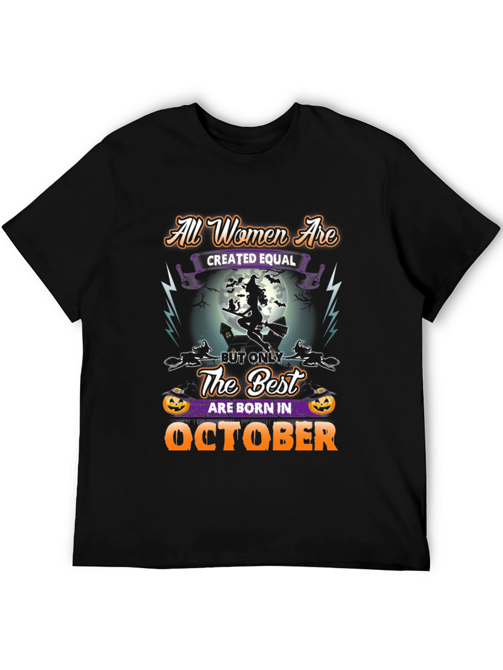 Halloween October Birthday Witch T-Shirt