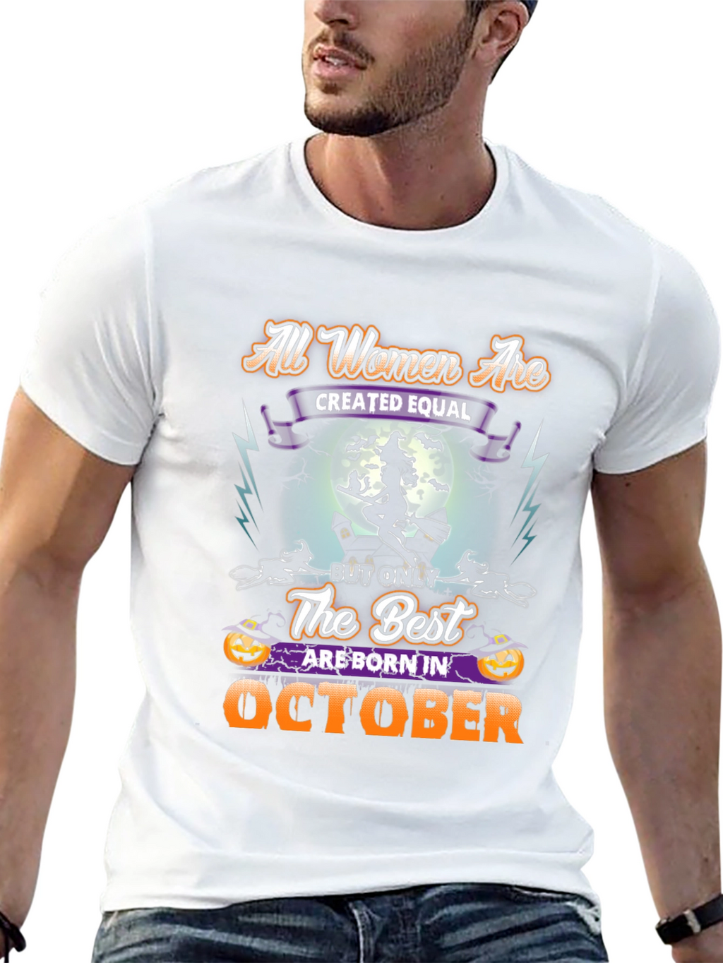 Halloween October Birthday Witch T-Shirt