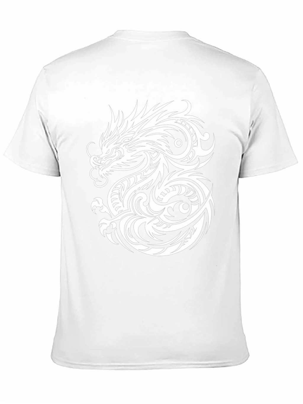 Dragon Graphic Print Mens Black T-Shirt