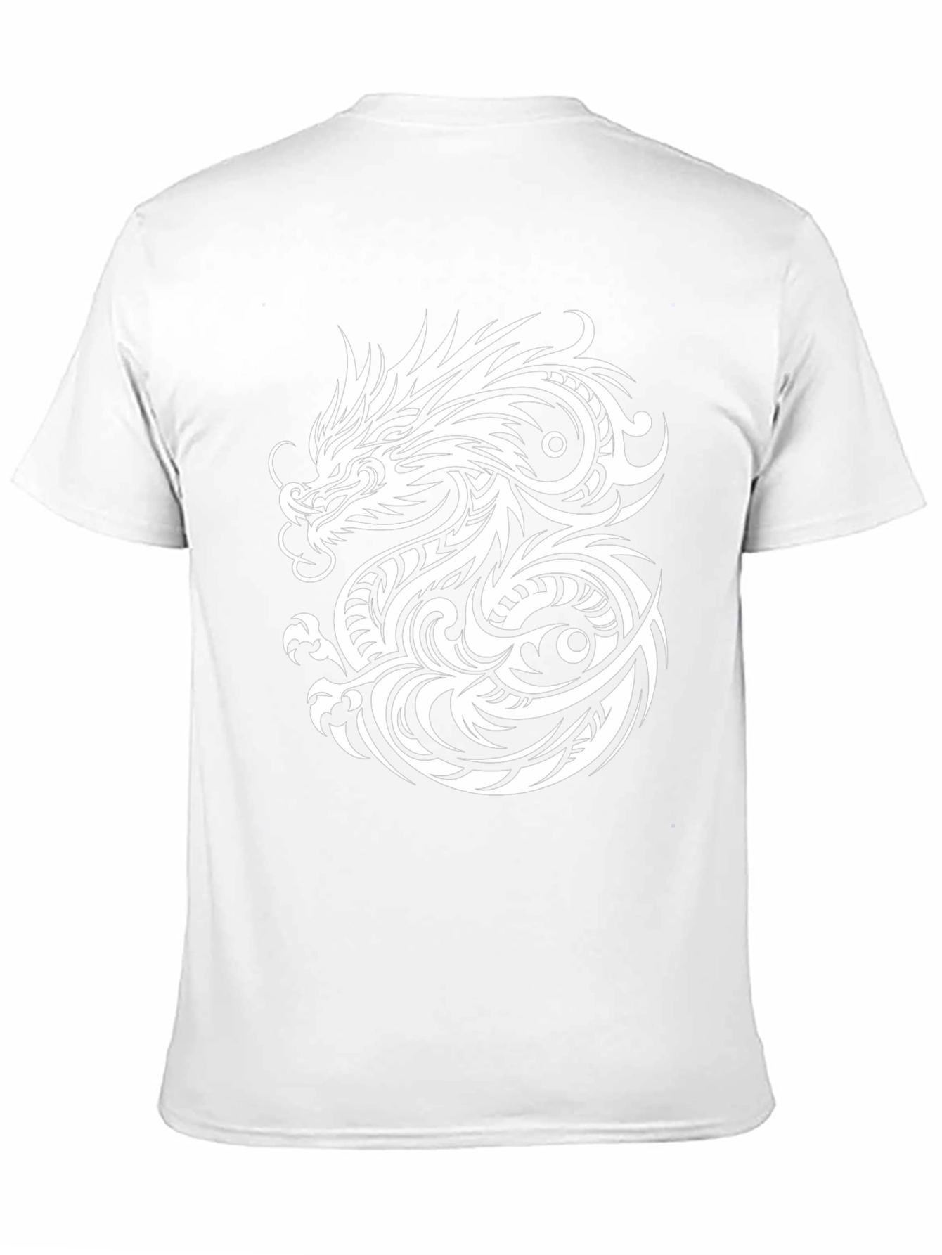 Dragon Graphic Print Mens Black T-Shirt