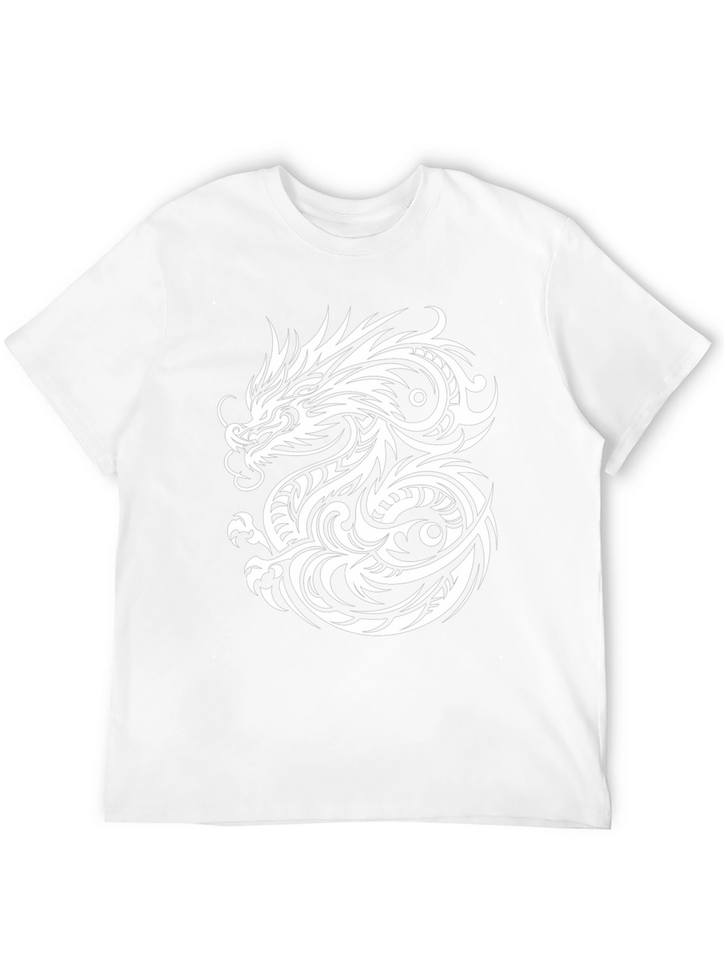 Dragon Graphic Print Mens Black T-Shirt
