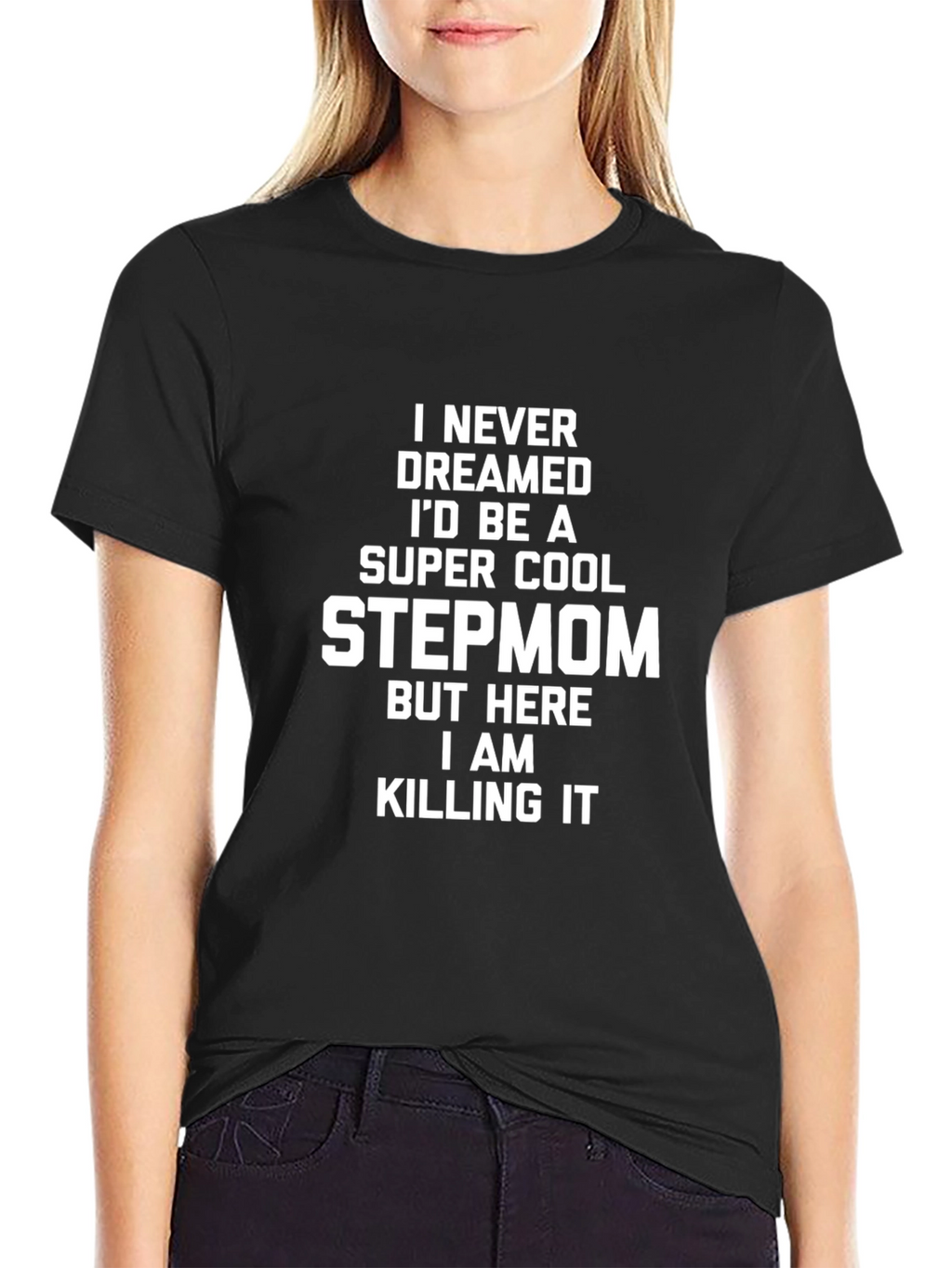 Super Cool Stepmom Graphic Tee - Black
