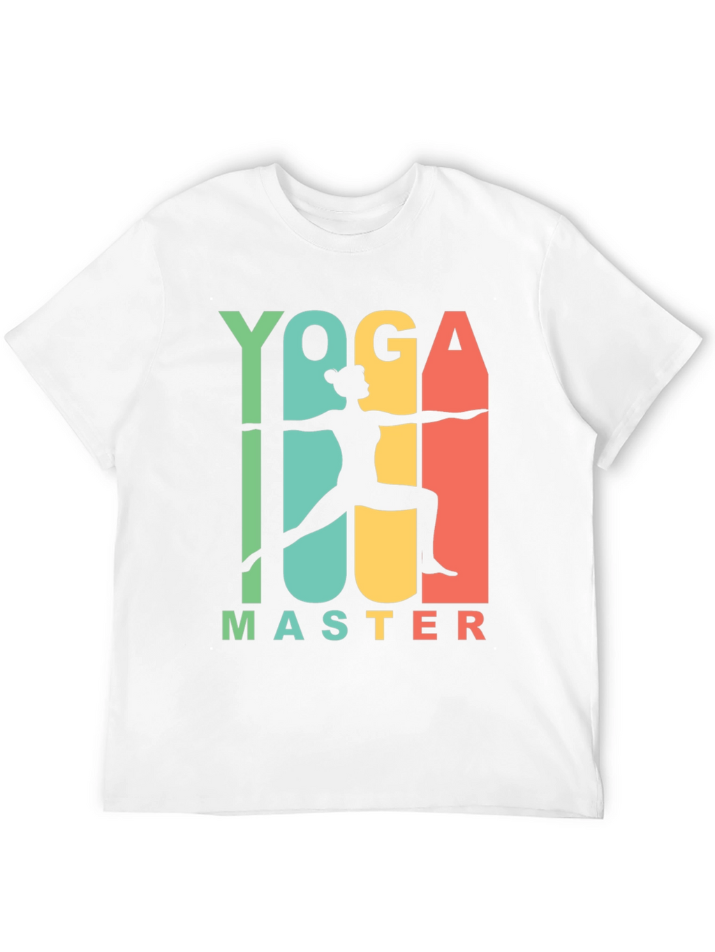 Yoga Master Graphic Tee - Black Cotton T-Shirt