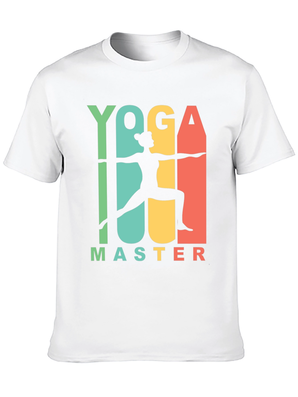 Yoga Master Graphic Tee - Black Cotton T-Shirt