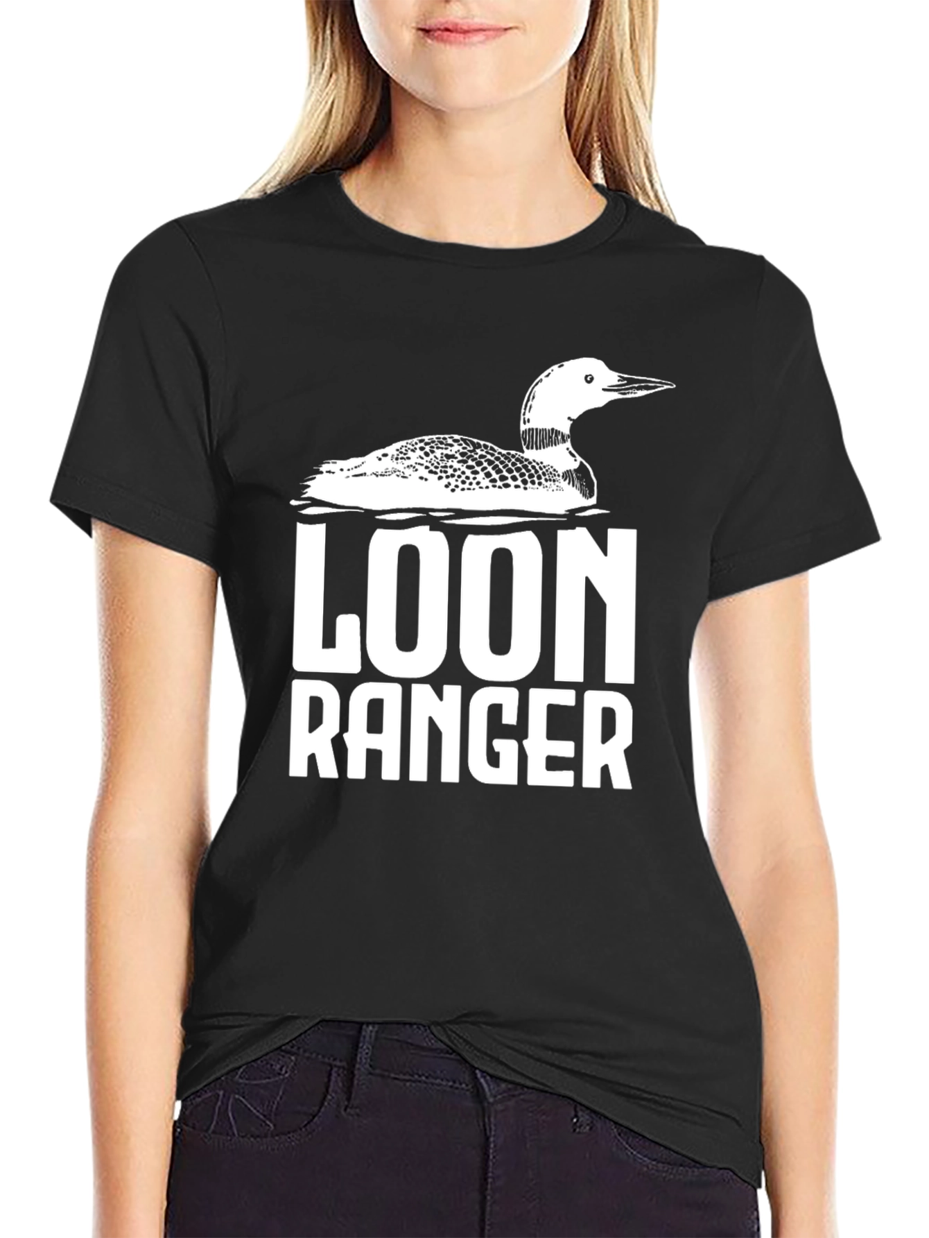 Loon Ranger Black Graphic T-Shirt