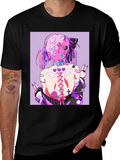 Anime Style Graphic Print Tee