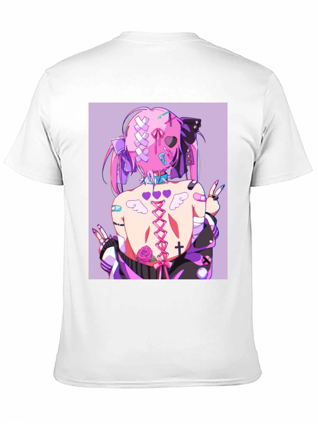 Anime Style Graphic Print Tee
