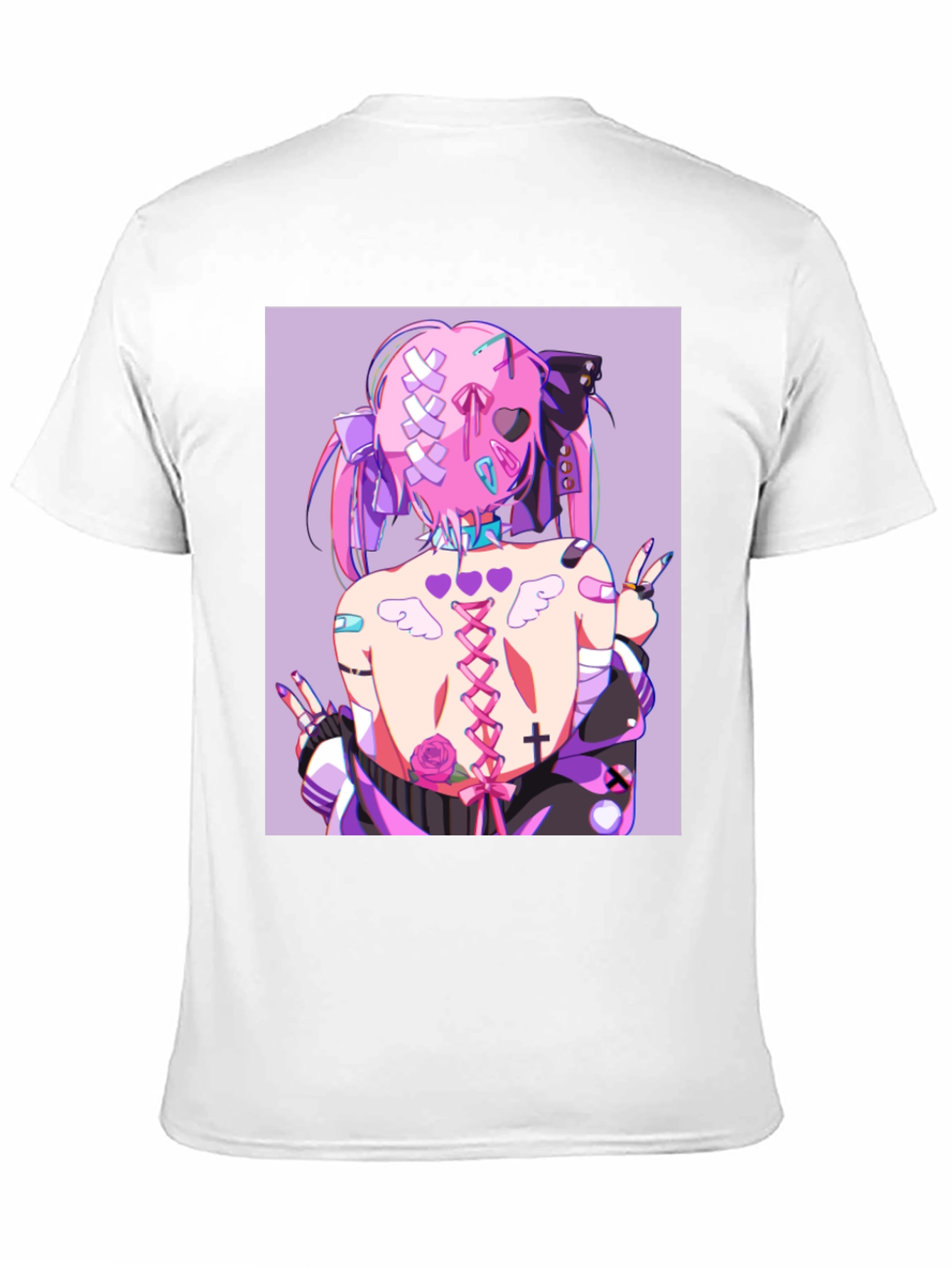 Anime Style Graphic Print Tee