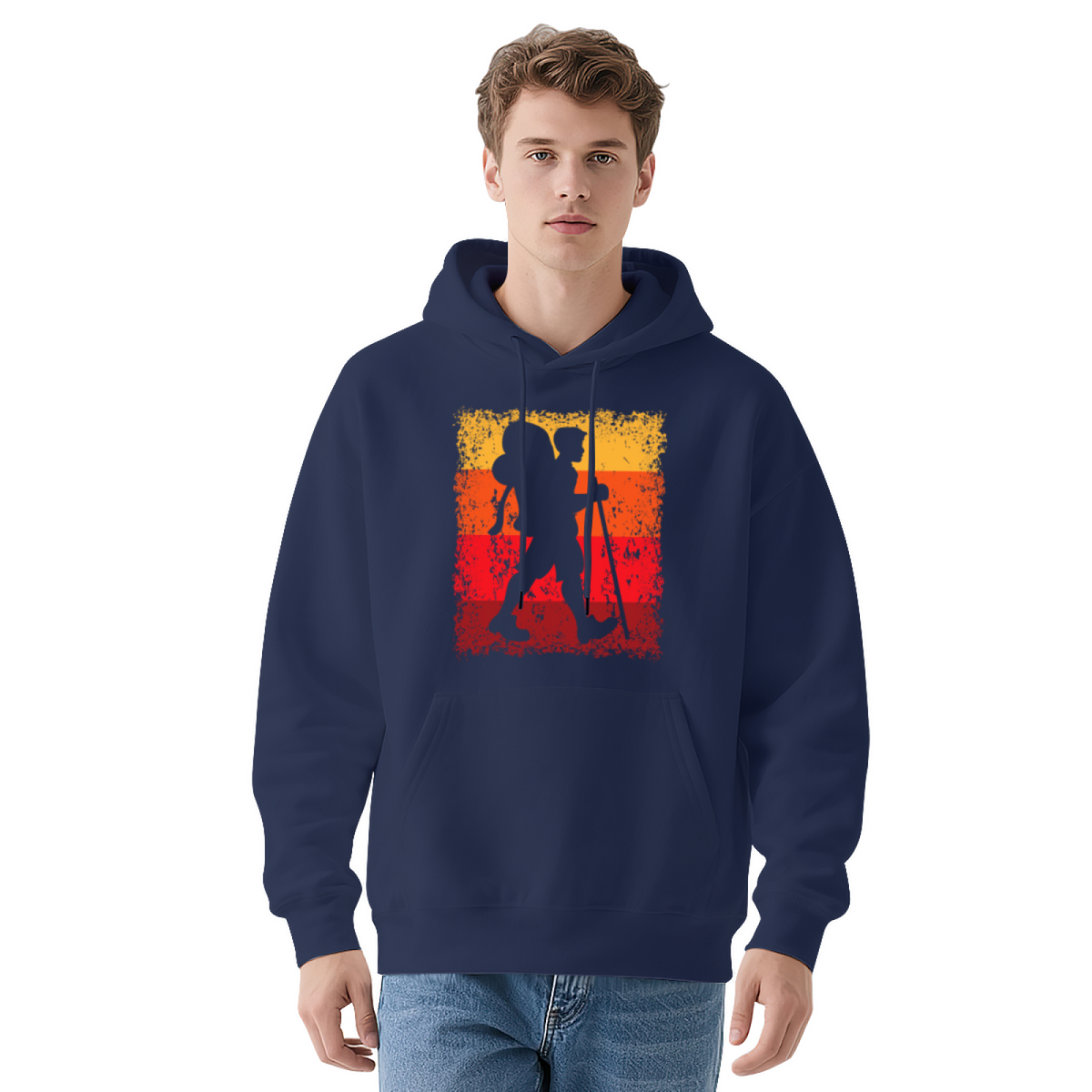 Modern Style Graphic Hoodie - Eye-Catching Design #0492
