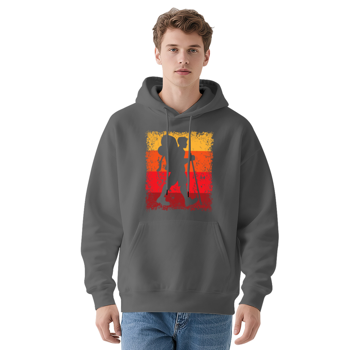 Modern Style Graphic Hoodie - Eye-Catching Design #0492