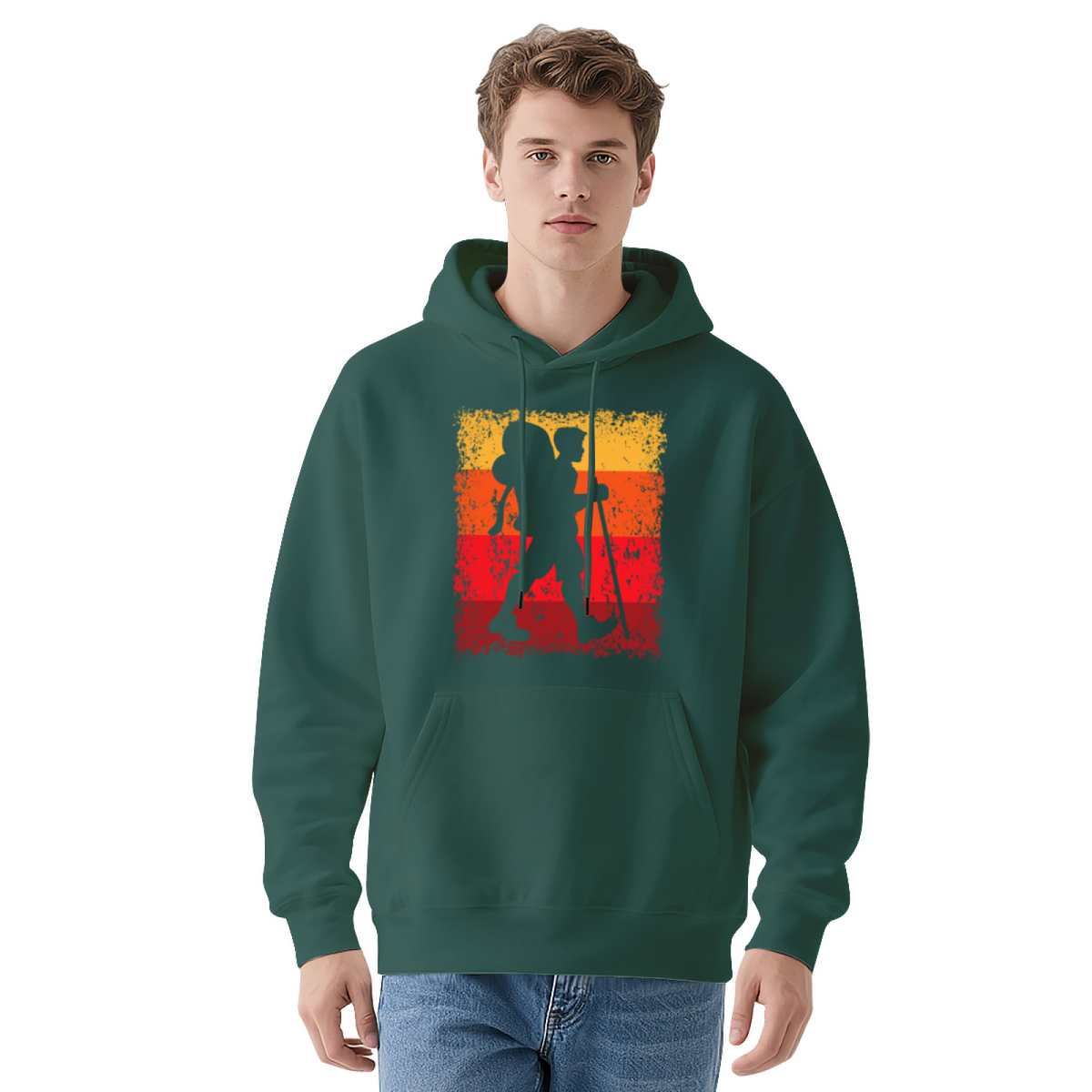Modern Style Graphic Hoodie - Eye-Catching Design #0492