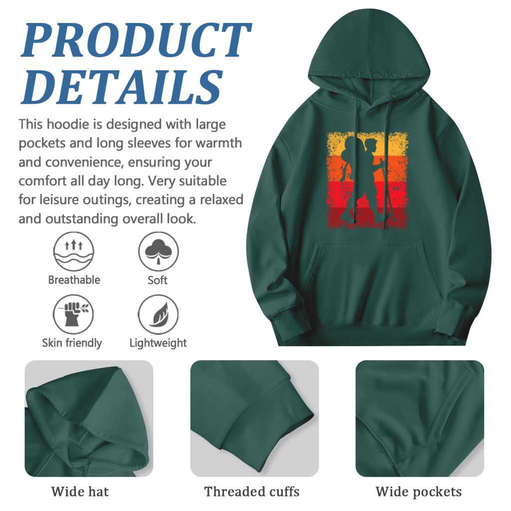 Modern Style Graphic Hoodie - Eye-Catching Design #0492