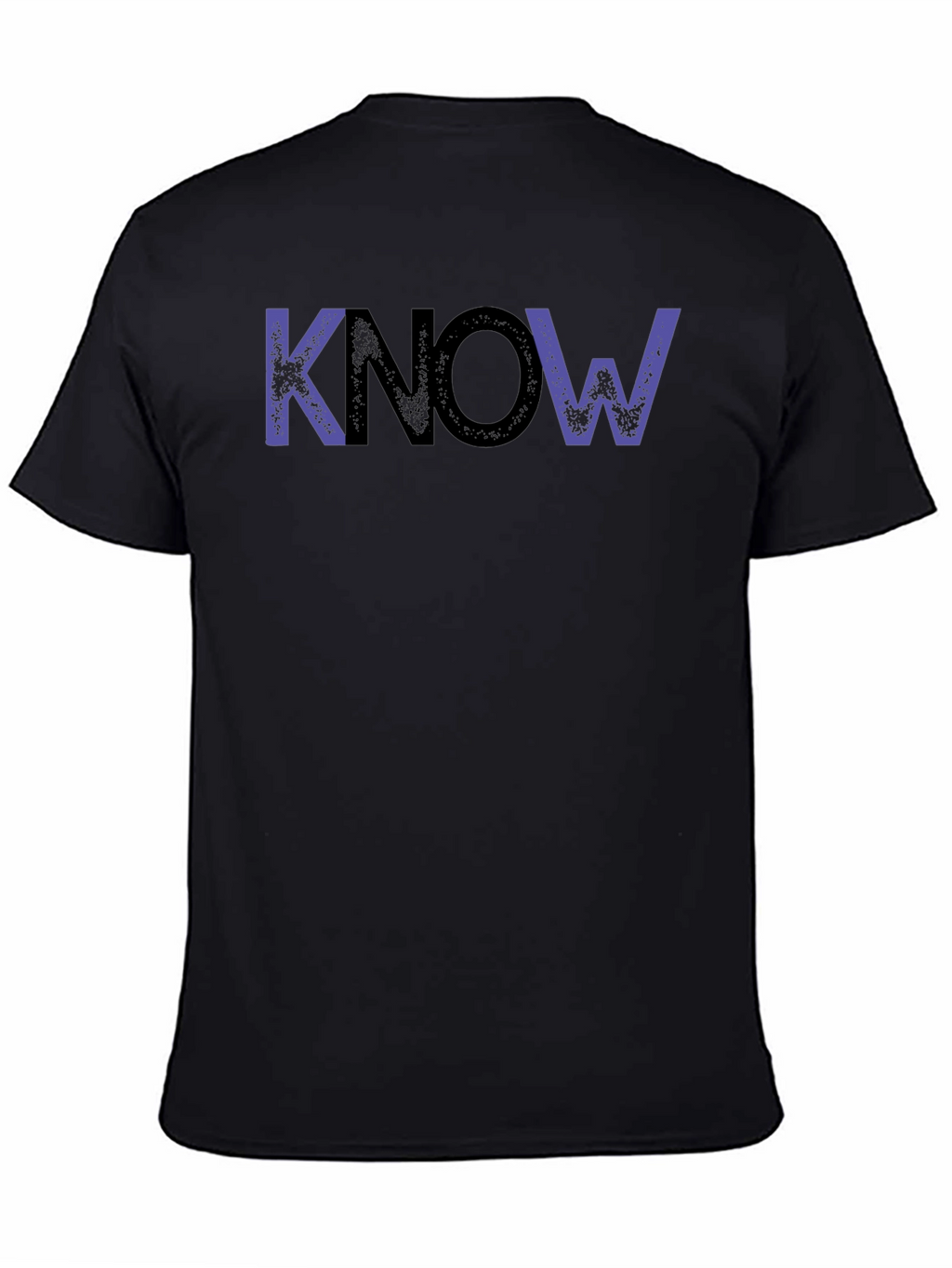 KNOW Graphic Tee - Stylish Black Cotton T-Shirt