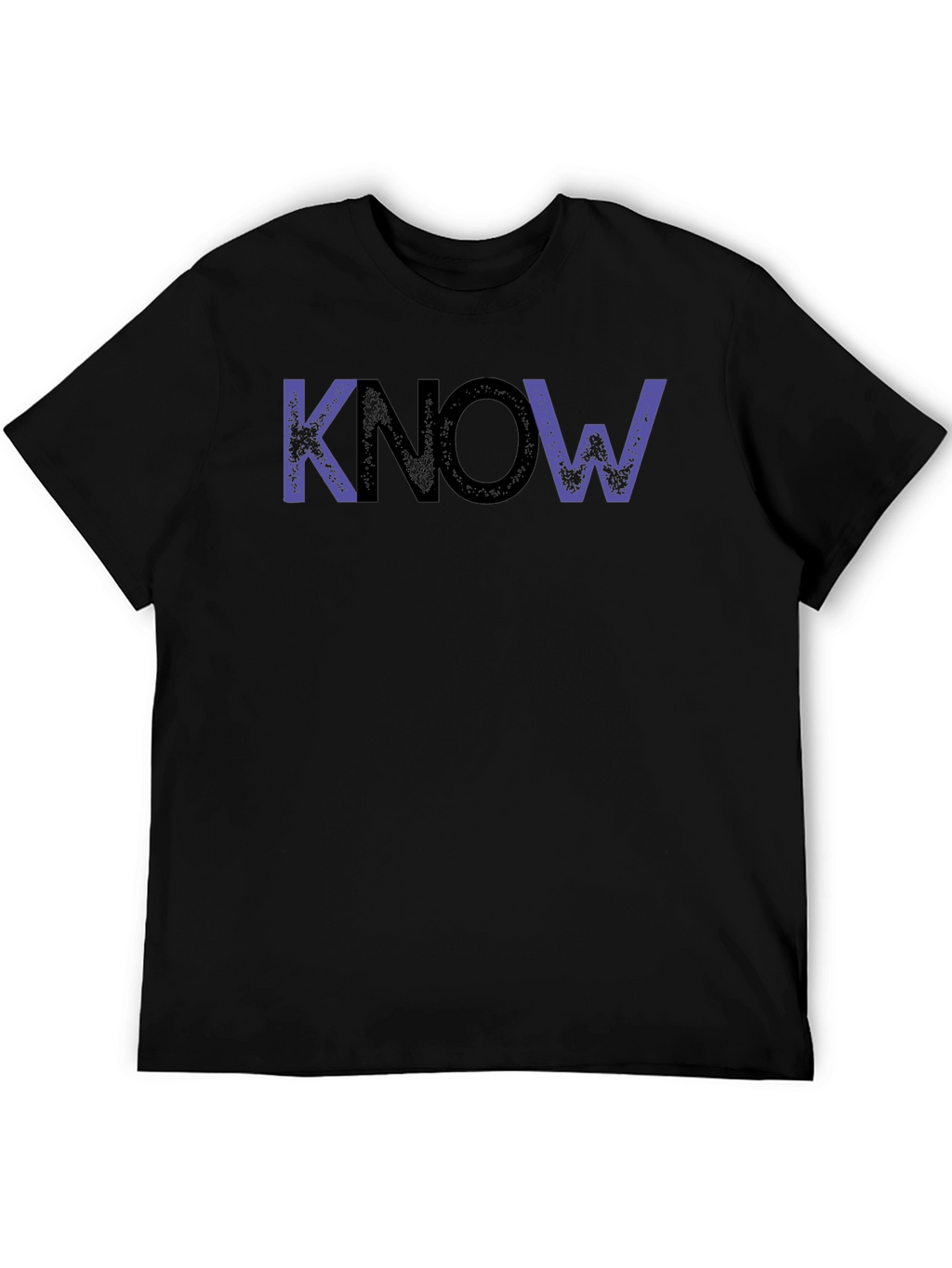 KNOW Graphic Tee - Stylish Black Cotton T-Shirt