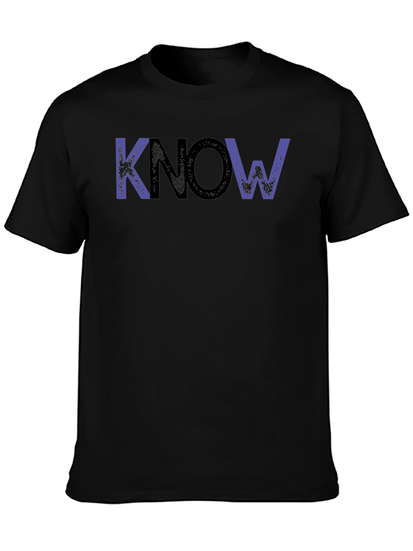 KNOW Graphic Tee - Stylish Black Cotton T-Shirt