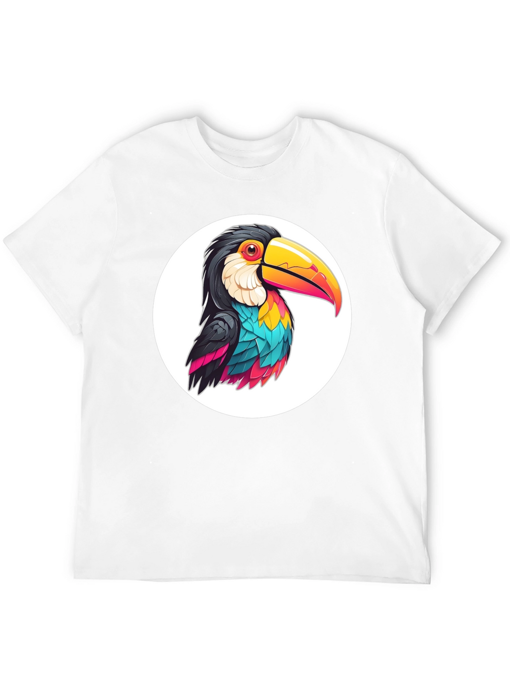 Toucan Graphic Tee - Black Casual T-Shirt