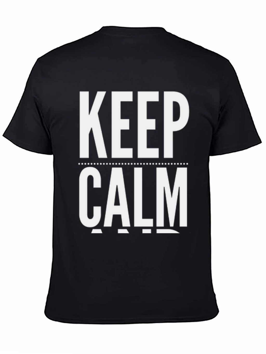 Keep Calm Graphic Tee - Black