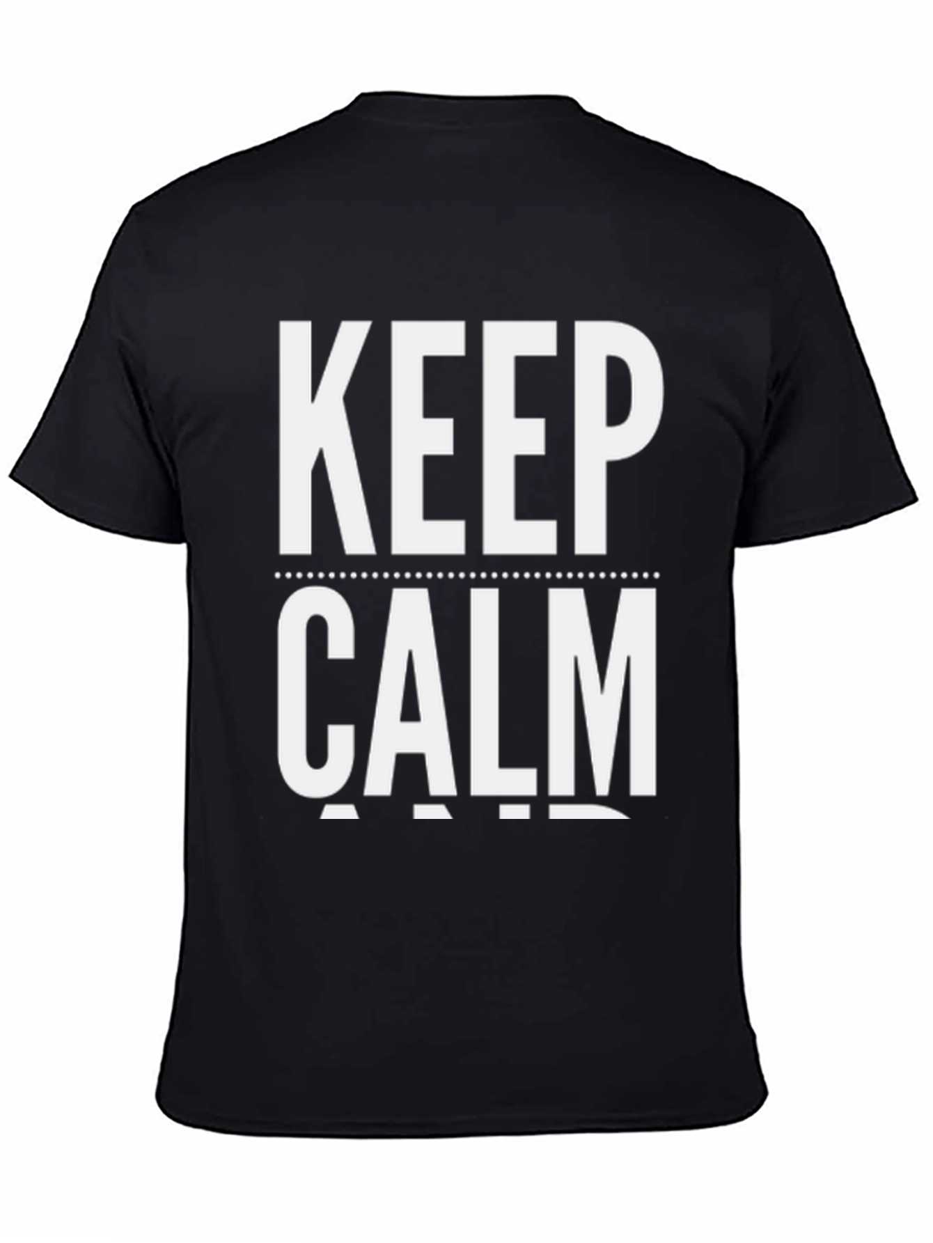 Keep Calm Graphic Tee - Black