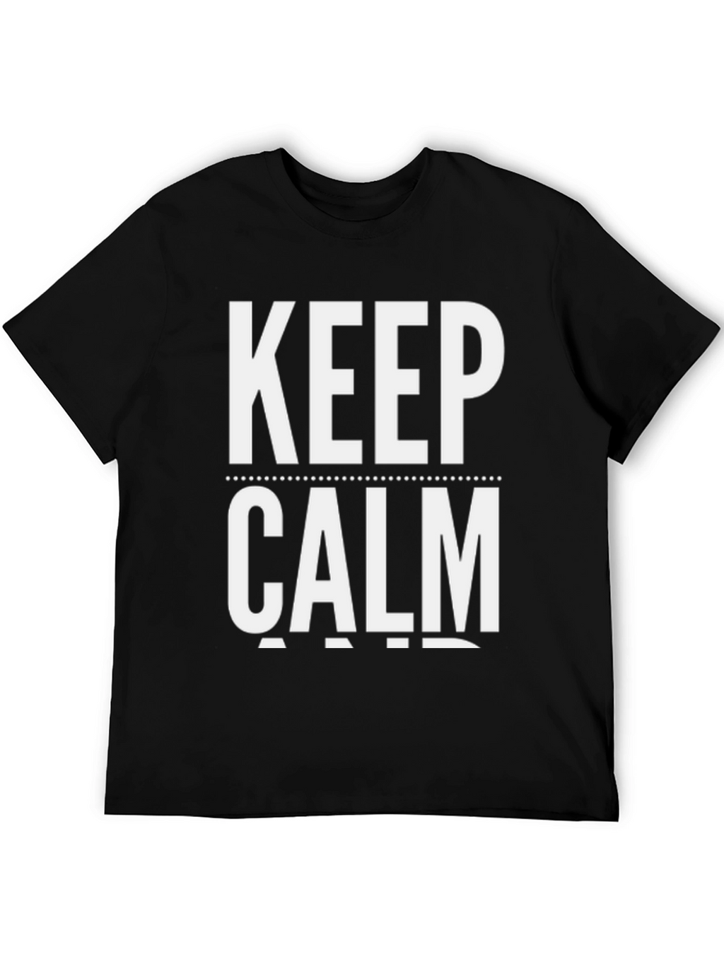 Keep Calm Graphic Tee - Black