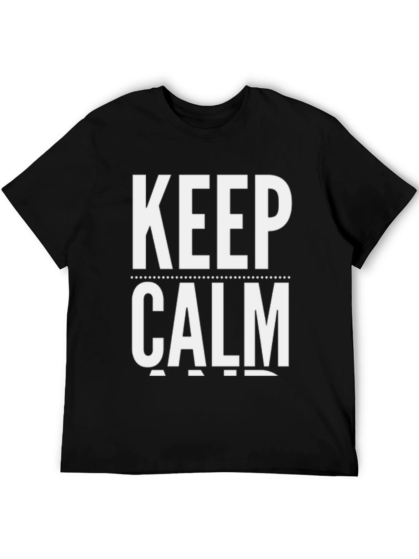 Keep Calm Graphic Tee - Black