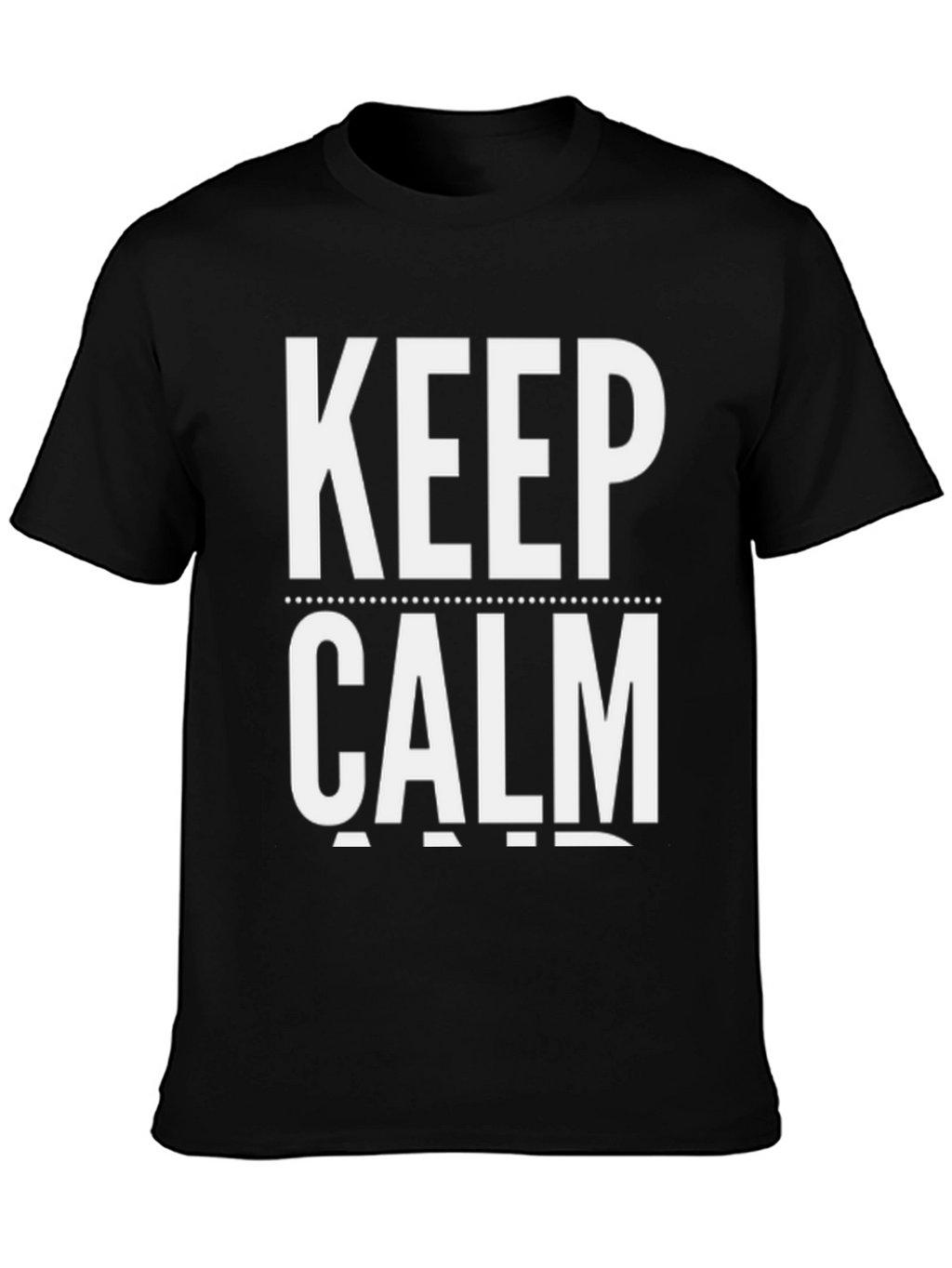 Keep Calm Graphic Tee - Black