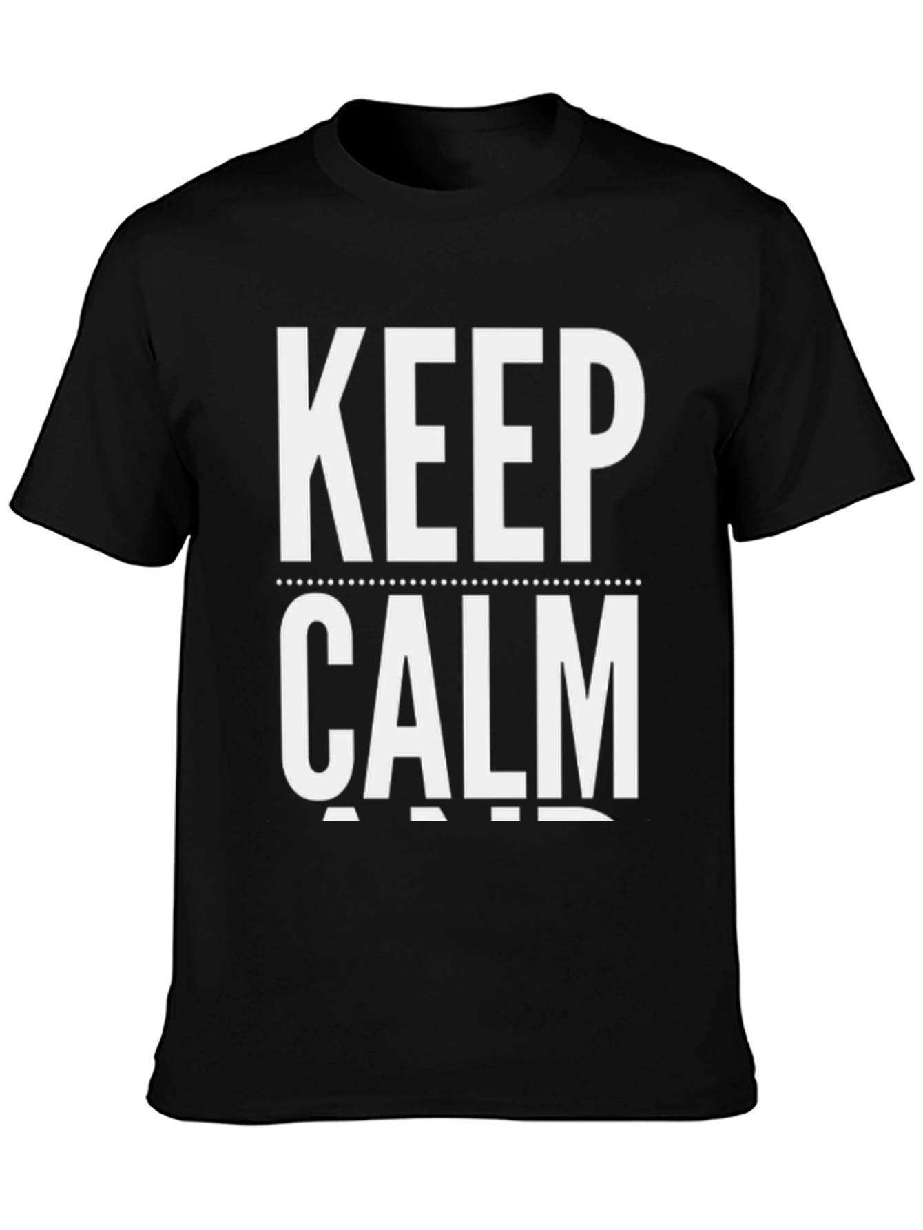 Keep Calm Graphic Tee - Black