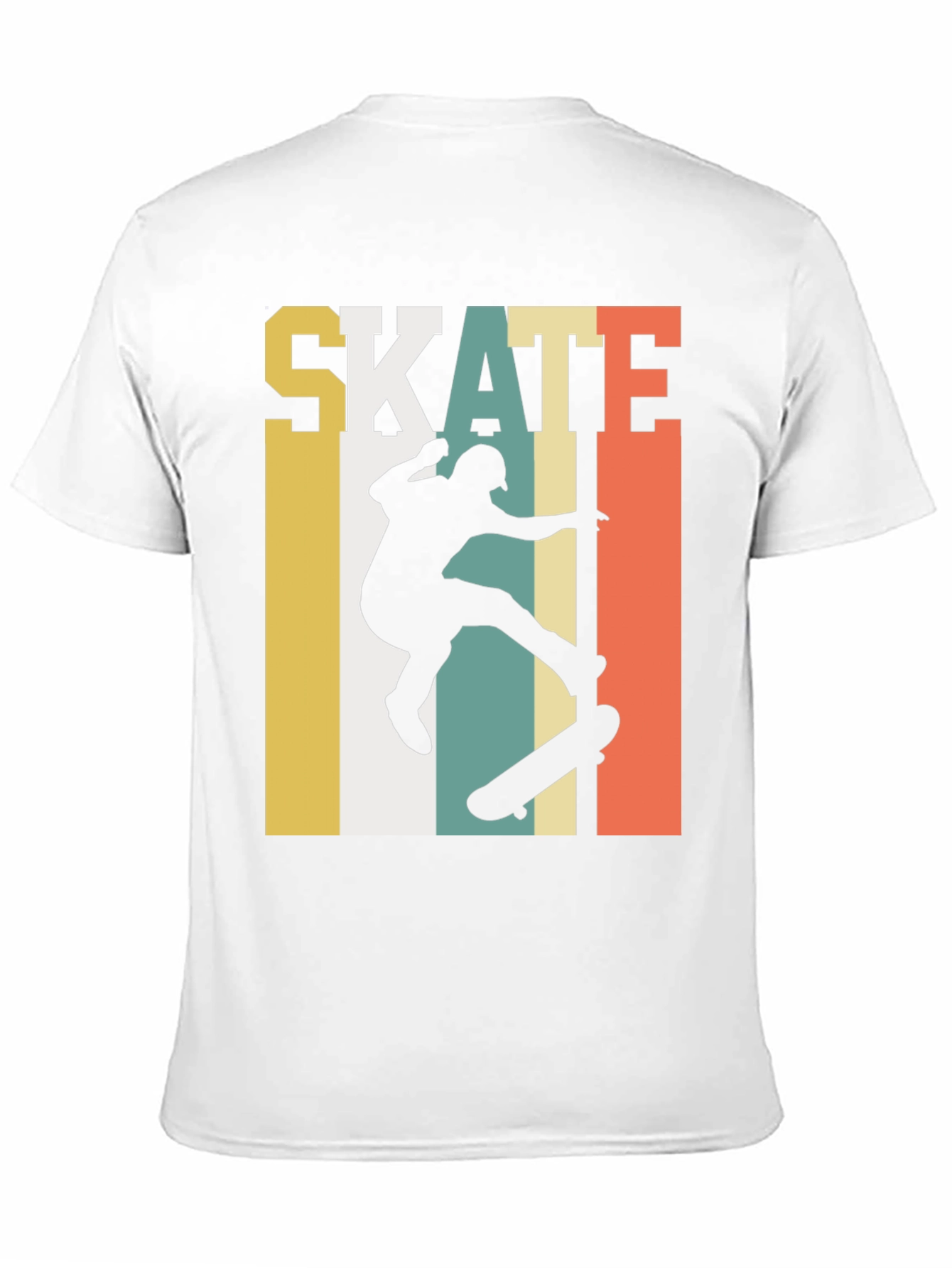 Retro Skateboarding Graphic Tee - Black
