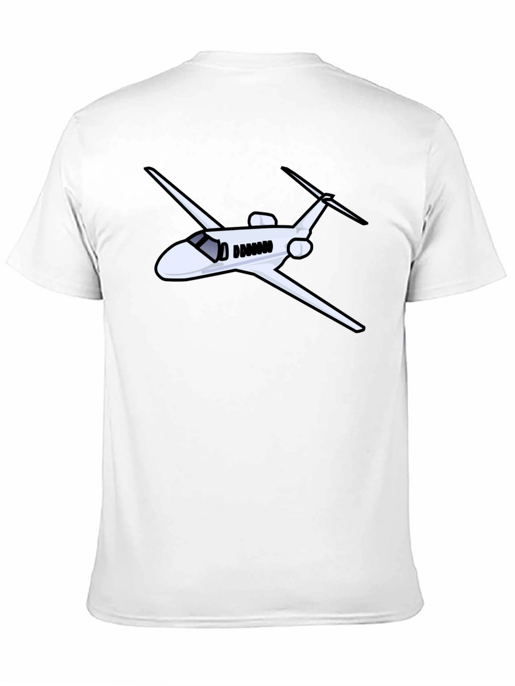 Airplane Graphic Black Tee - Pilot Gift