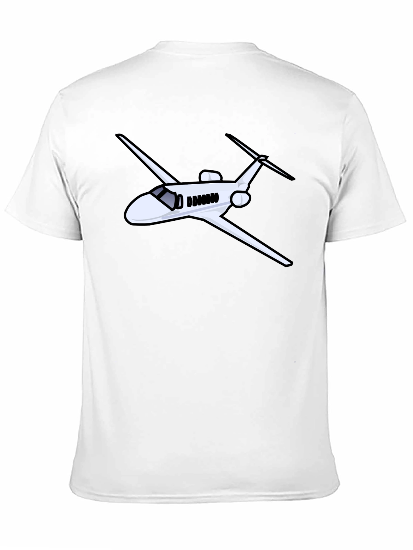 Airplane Graphic Black Tee - Pilot Gift