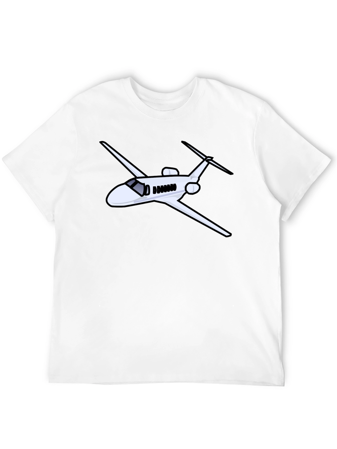 Airplane Graphic Black Tee - Pilot Gift